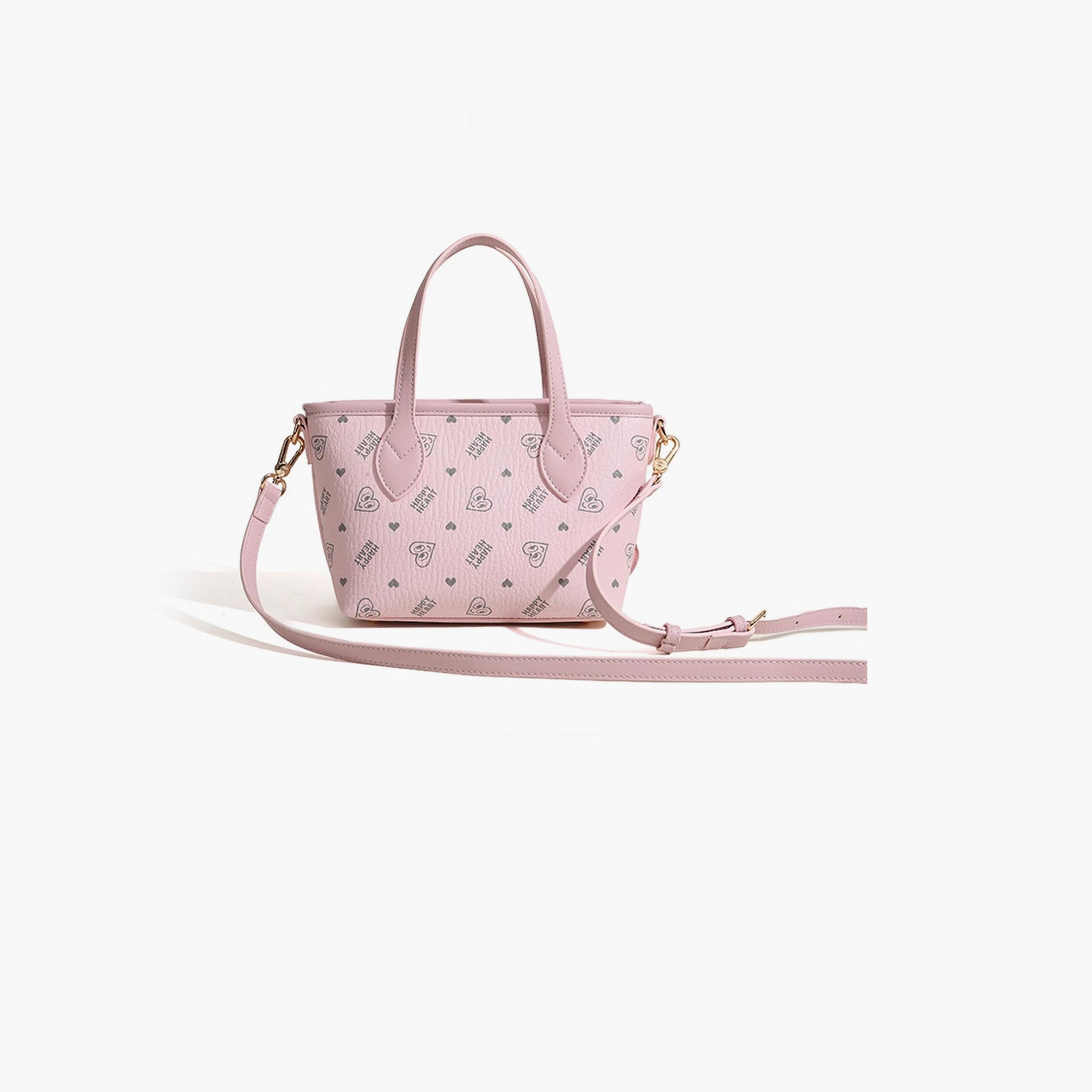 Take Two Pink Heart Print Crossbody Bag-women-bagsandwallets-handbags-image-3
