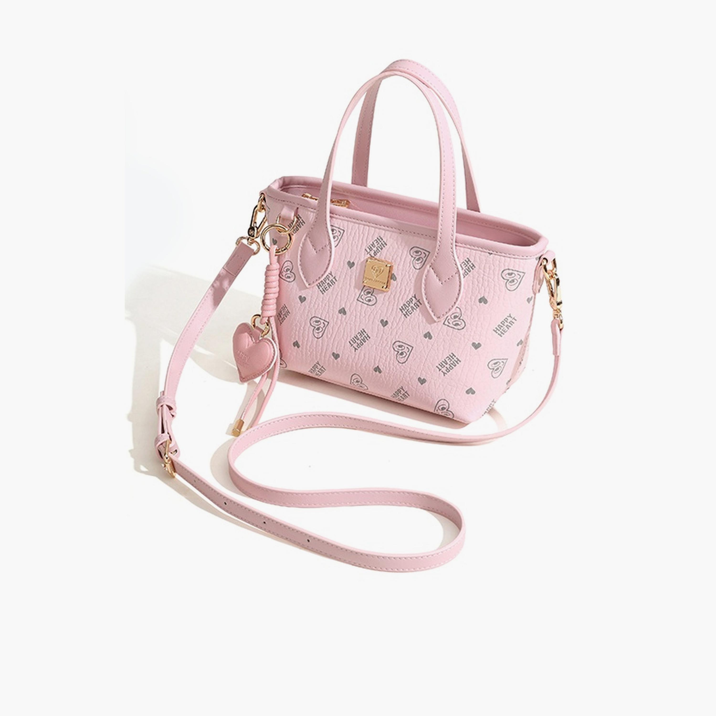Take Two Pink Heart Print Crossbody Bag-women-bagsandwallets-handbags-image-4