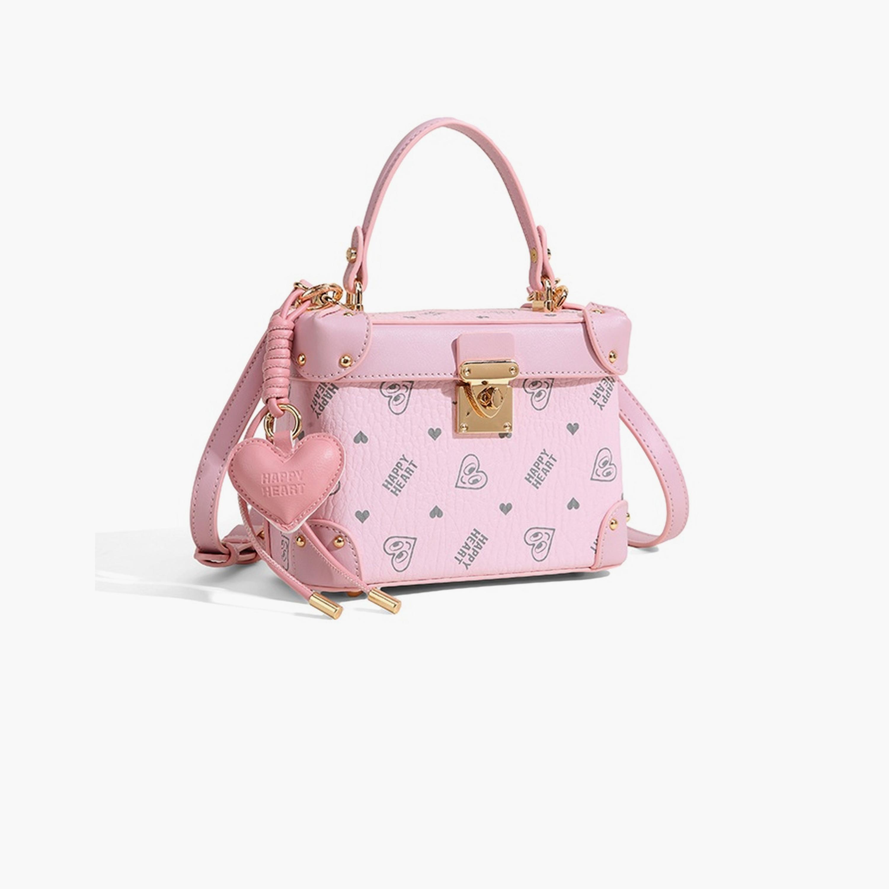 Take Two Pink Happy Heart Crossbody Bag-women-bagsandwallets-handbags-image-1