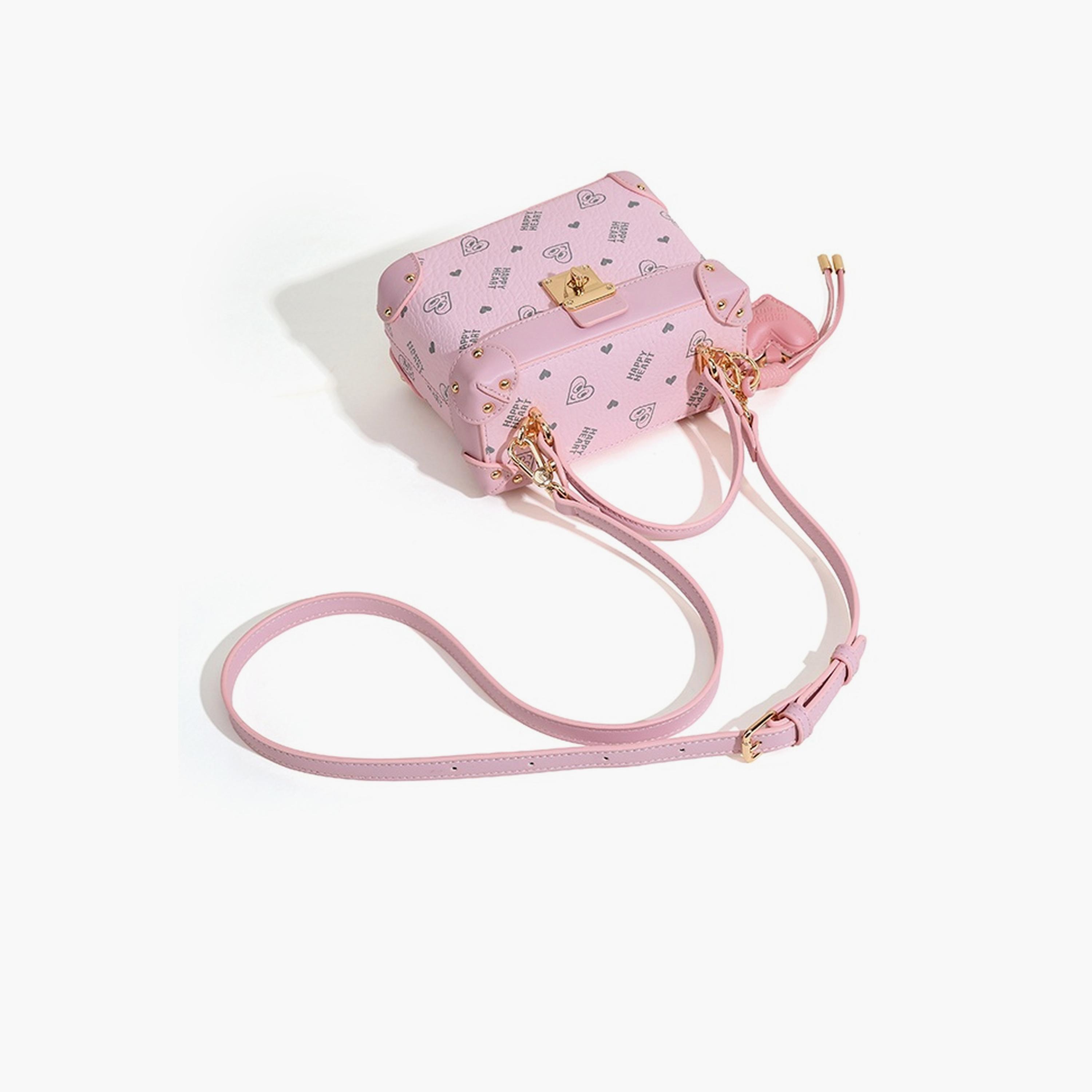 Take Two Pink Happy Heart Crossbody Bag-women-bagsandwallets-handbags-image-5