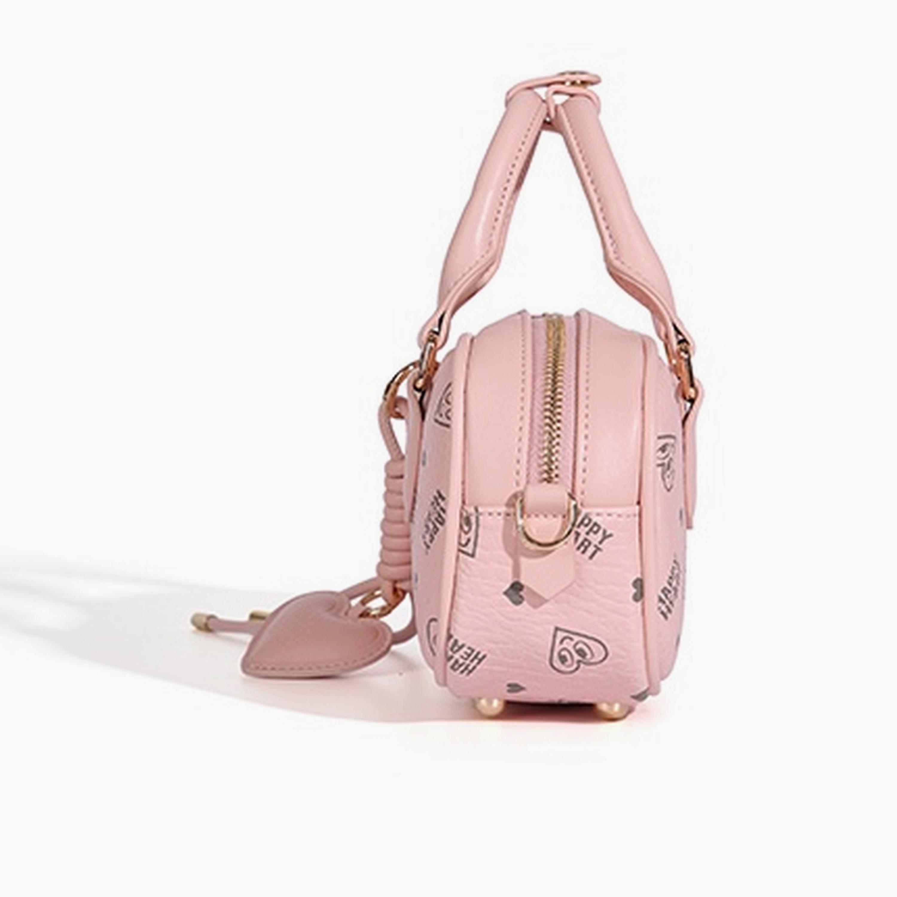 Take Two Pink Heart Print Crossbody Bag-women-bagsandwallets-handbags-image-2