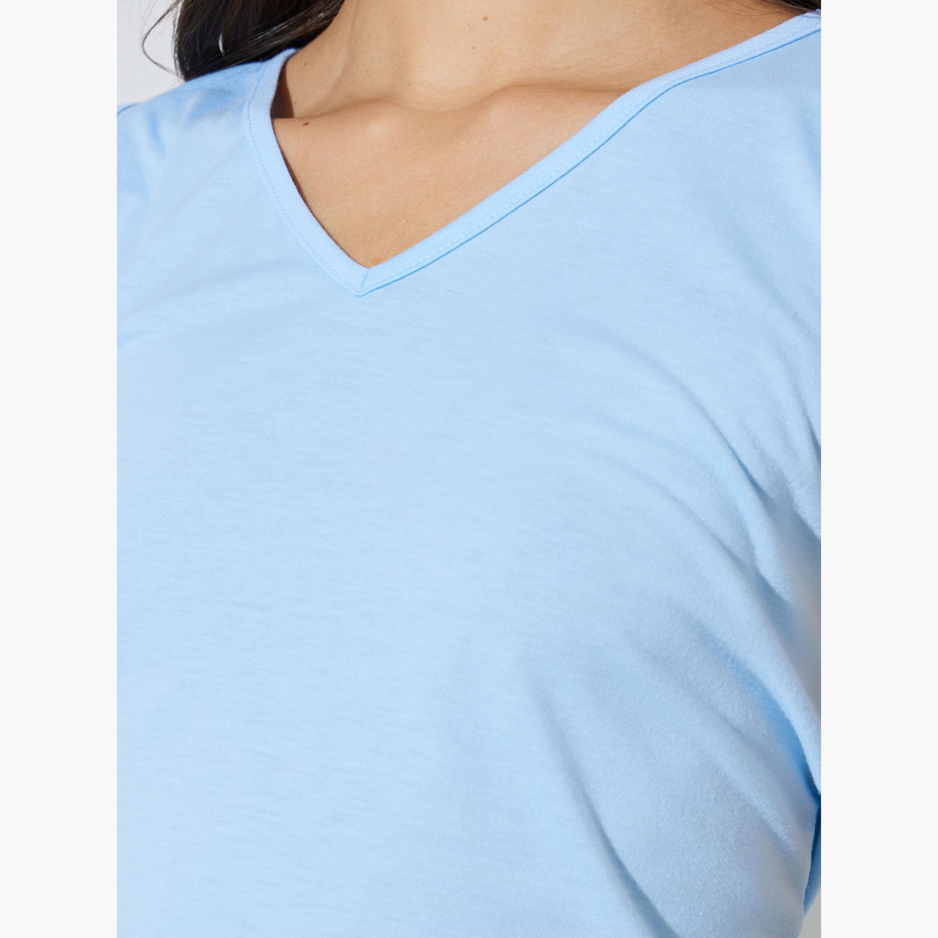 Styli Blue Knit Tank Top and A-Line Maxi Skirts Set-women-clothing-coordsets-image-6