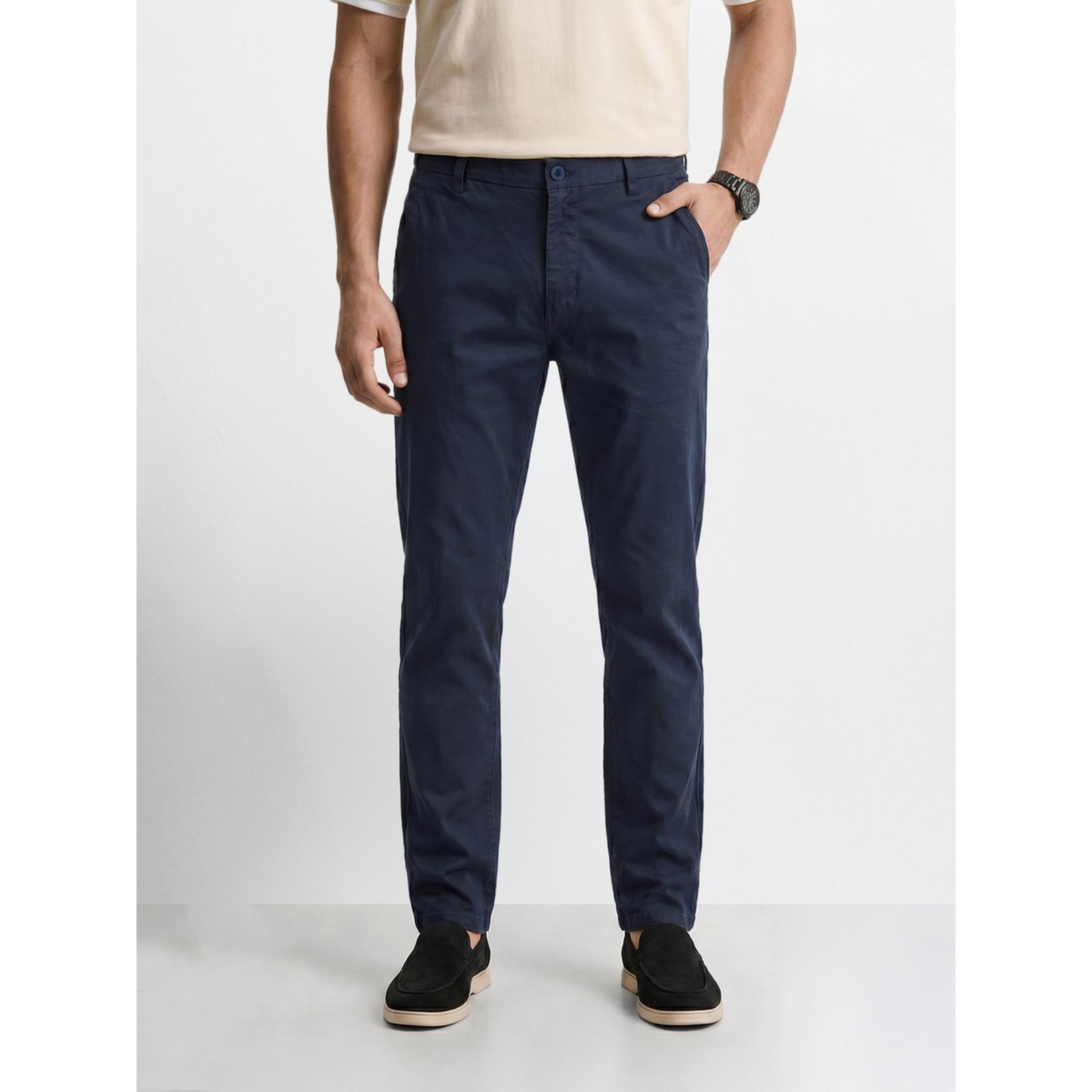 The Indian Garage Co X Styli Men Regular Fit Solid Chinos-men-clothing-trousersandchinos-chinos-image-1