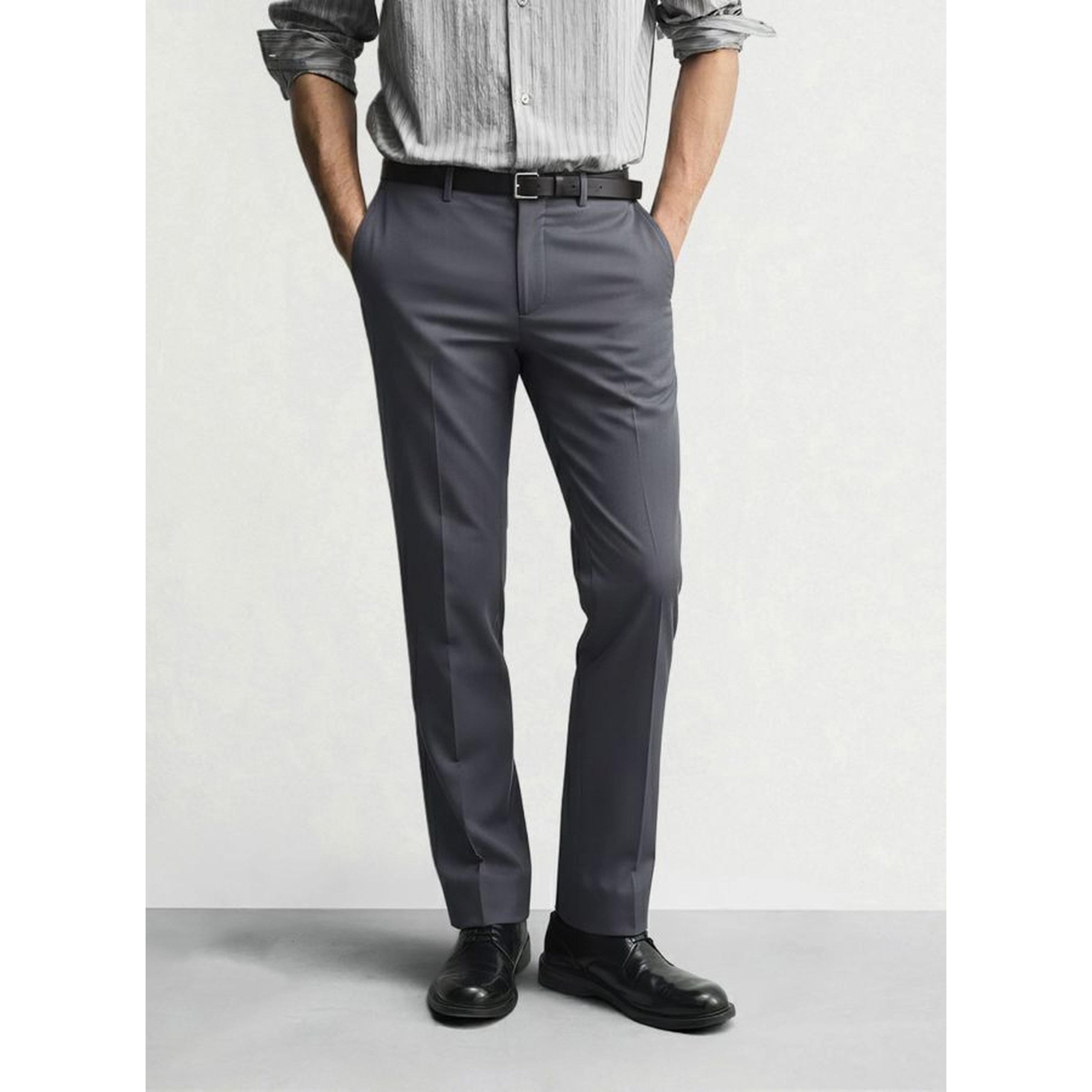 The Indian Garage Co X Styli Men Slim Fit Solid Chinos-men-clothing-trousersandchinos-trousers-image-1