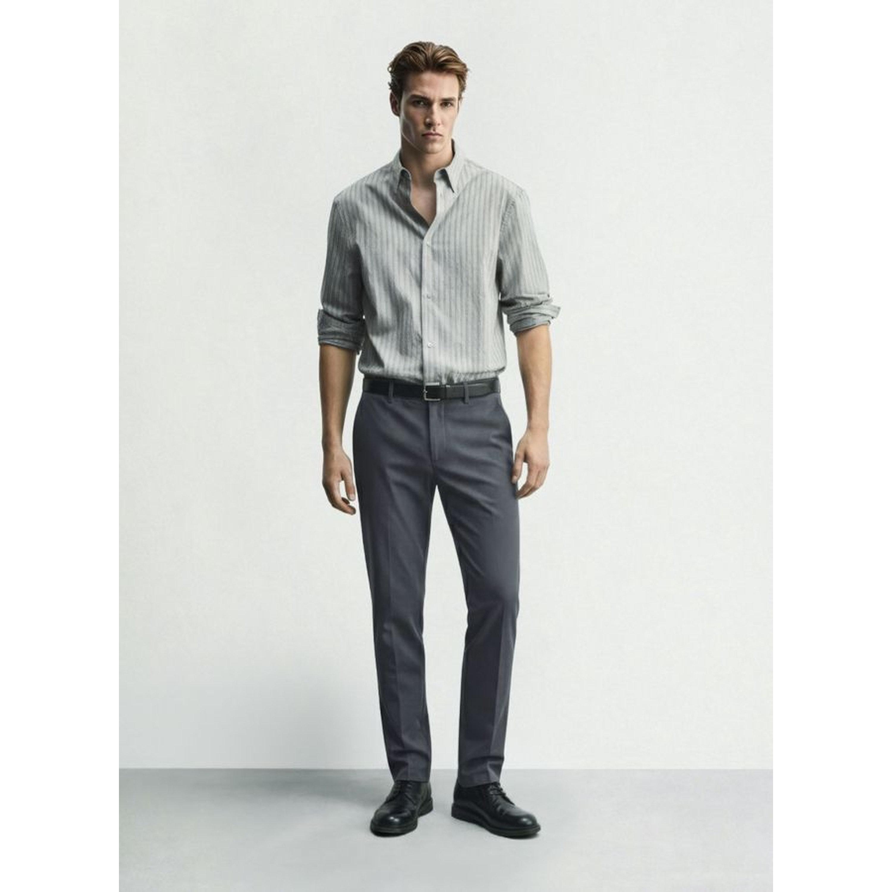 The Indian Garage Co X Styli Men Slim Fit Solid Chinos-men-clothing-trousersandchinos-trousers-image-2