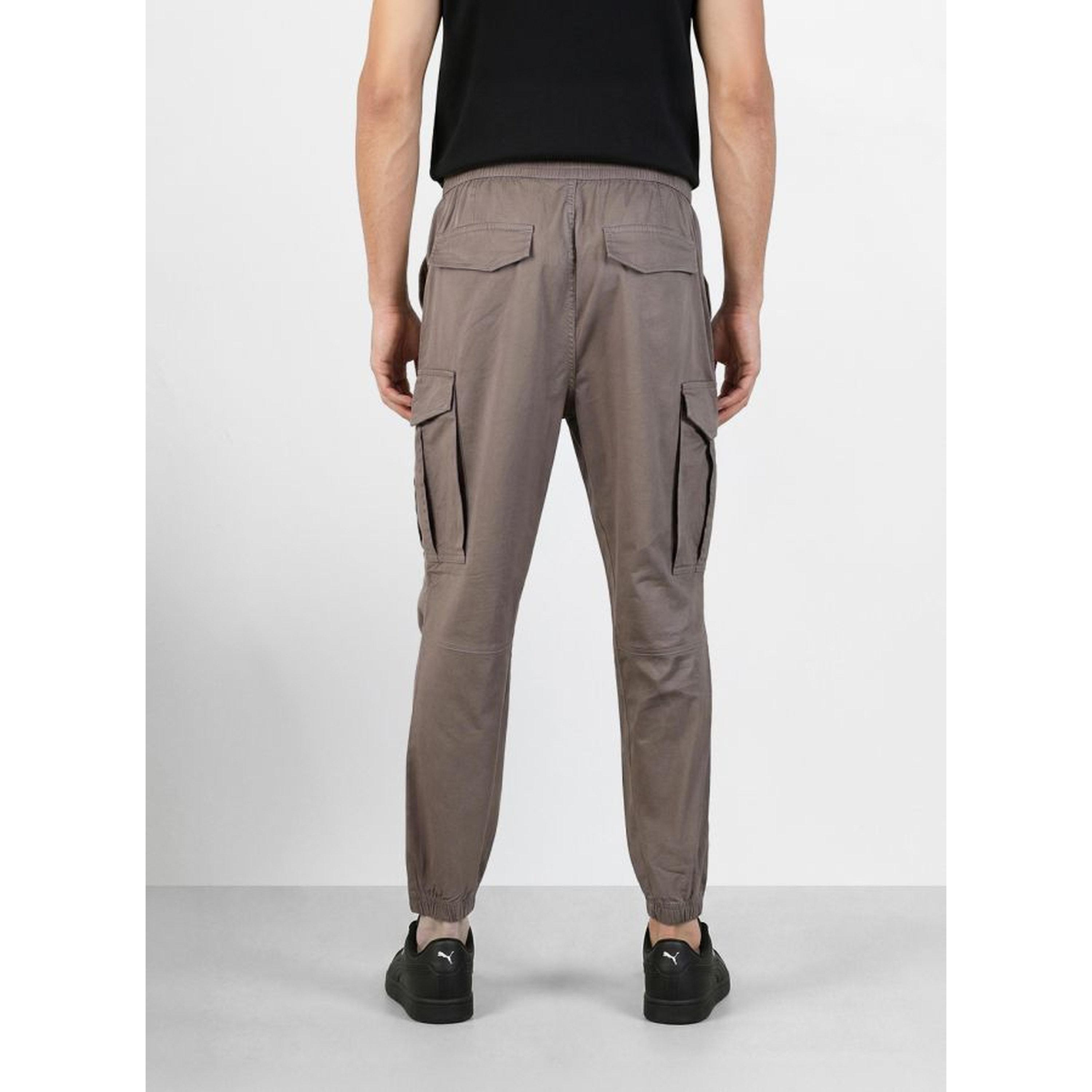 جوغر كارجو سادة بقصة عادية-men-clothing-joggers-image-4