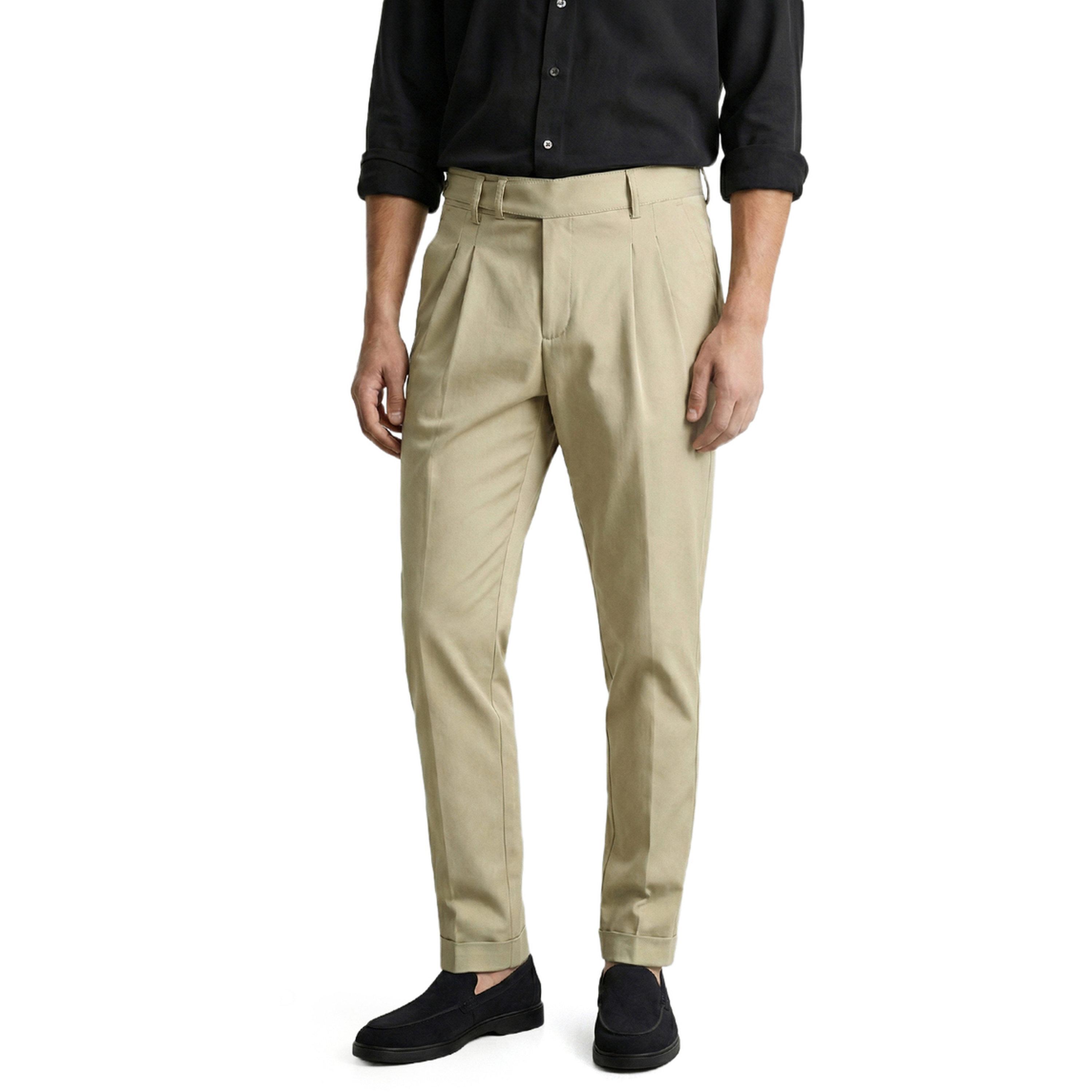 The Indian Garage Co X Styli Men Relaxed Fit Solid Trousers-men-clothing-trousersandchinos-trousers-image-1