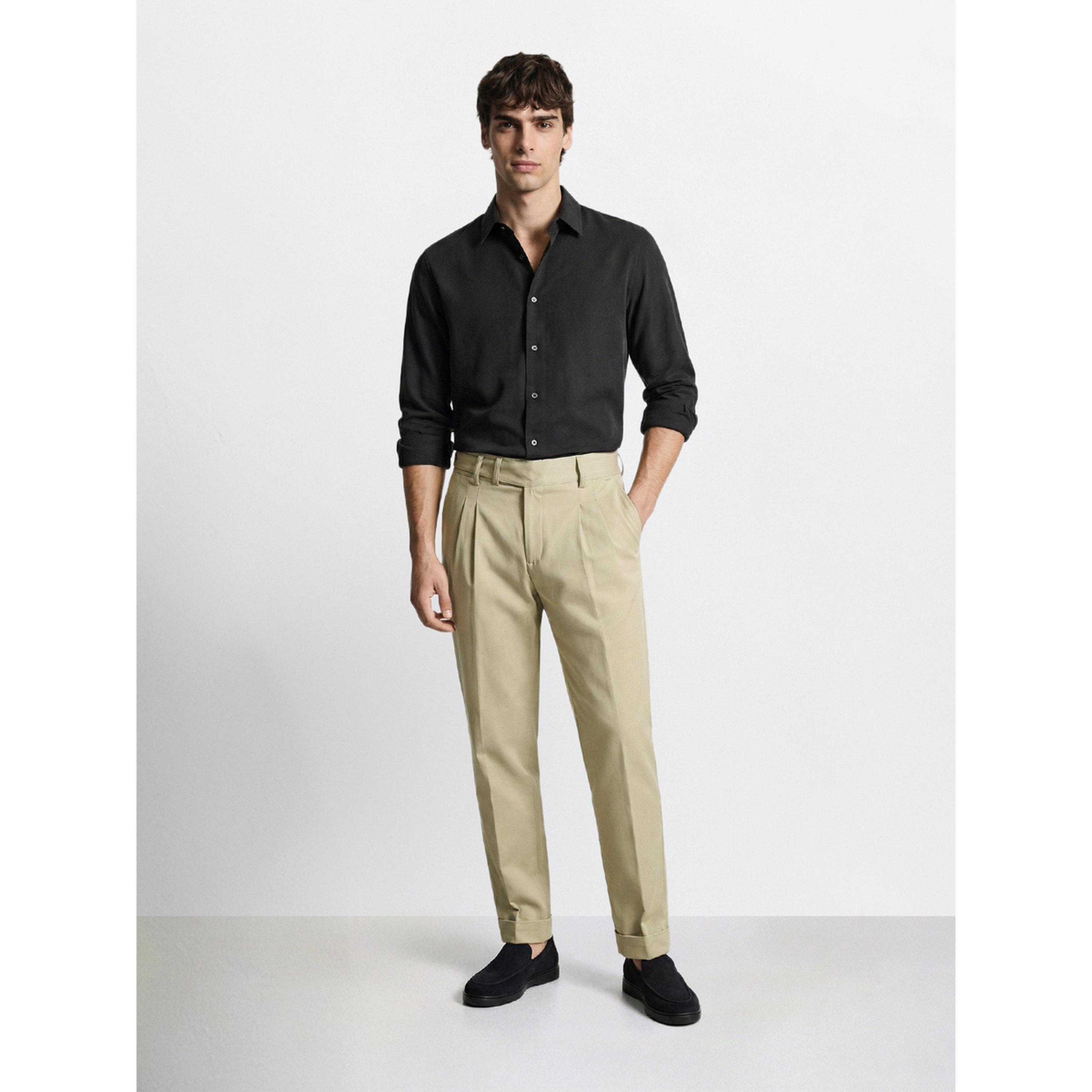 The Indian Garage Co X Styli Men Relaxed Fit Solid Trousers-men-clothing-trousersandchinos-trousers-image-2
