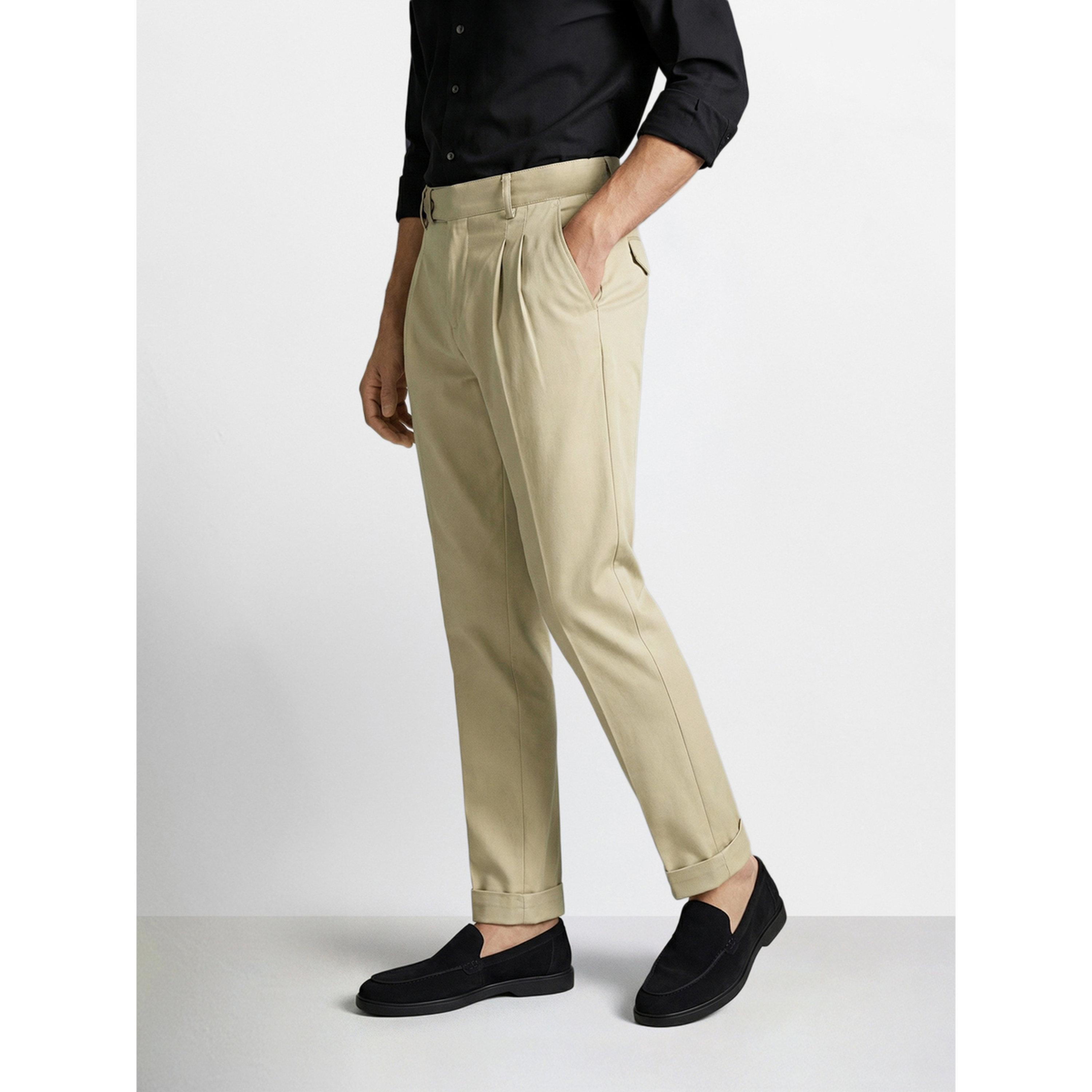 The Indian Garage Co X Styli Men Relaxed Fit Solid Trousers-men-clothing-trousersandchinos-trousers-image-3