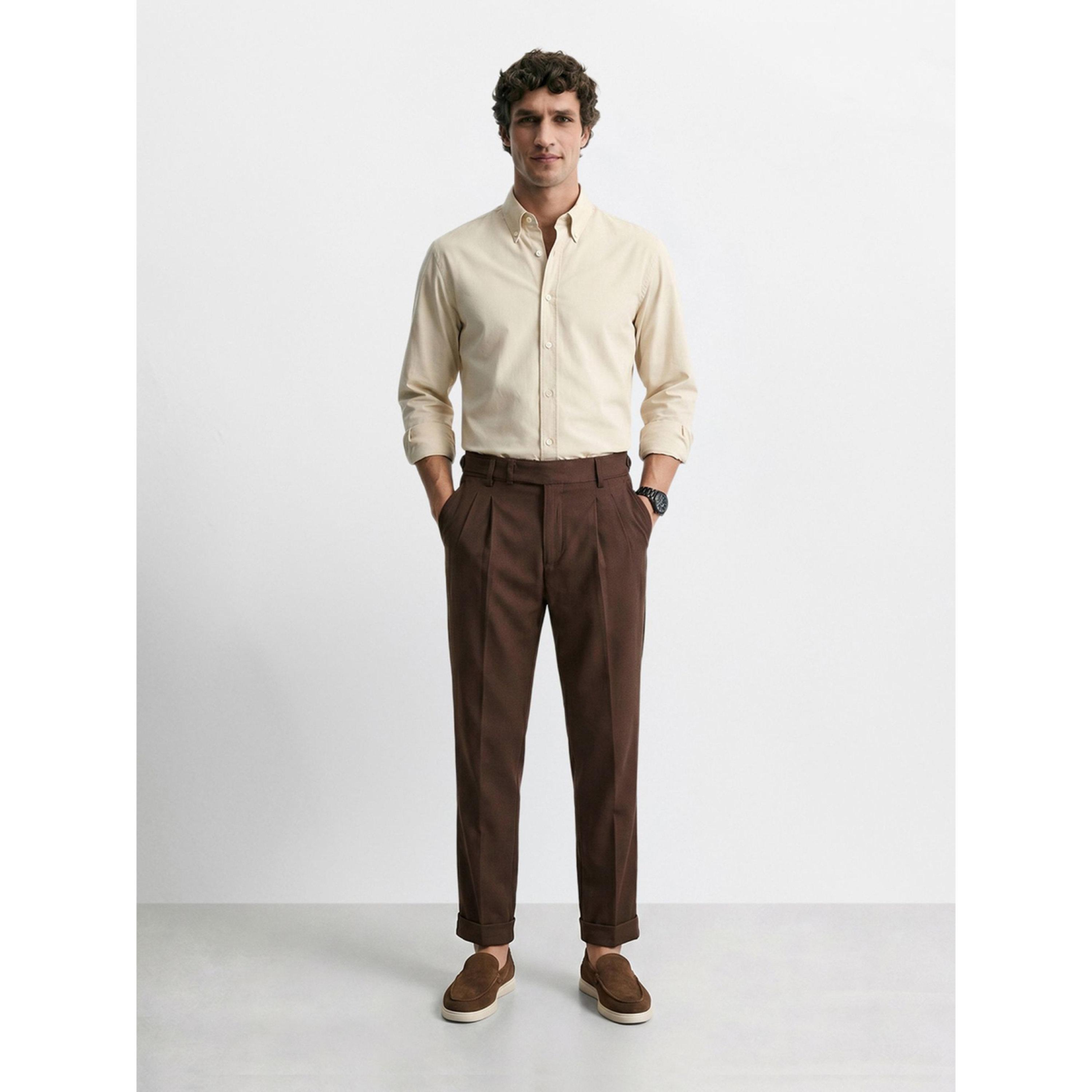 The Indian Garage Co X Styli Men Relaxed Fit Solid Trousers-men-clothing-trousersandchinos-trousers-image-2