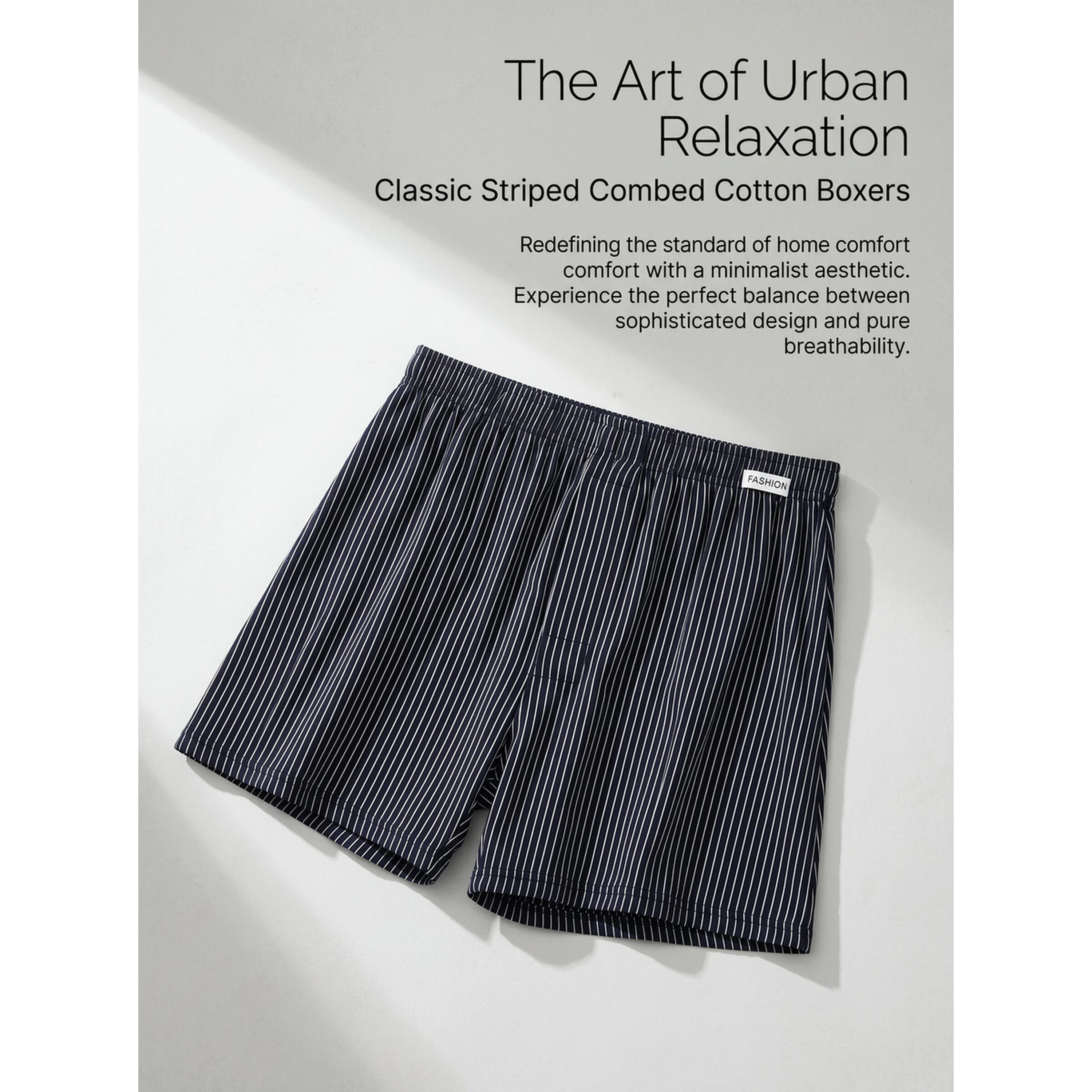 Take Two Men Black Striped Cotton Boxers-men-clothing-innerwear-underwear-image-2