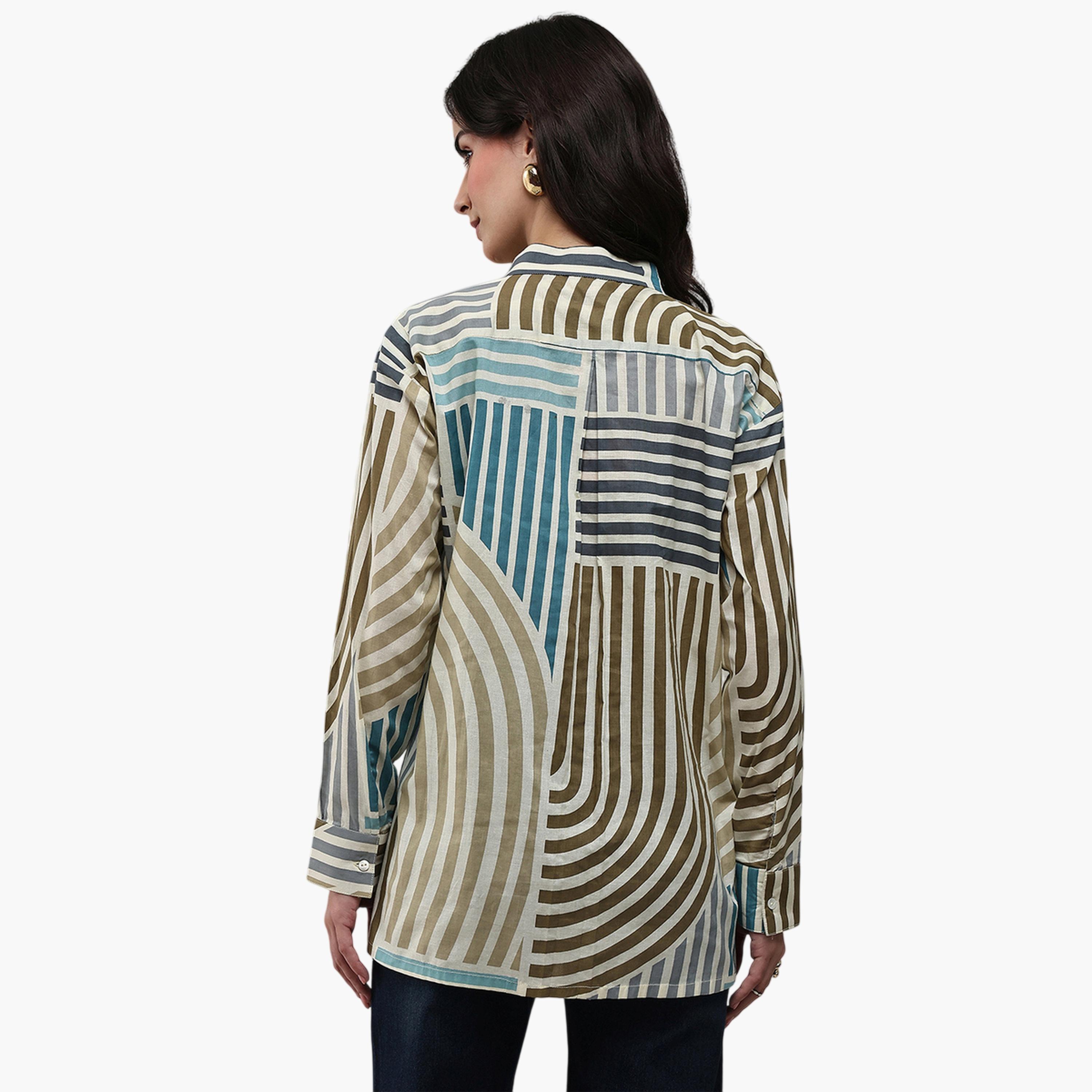 Libas X Styli Multi Printed Cotton Shirt-women-clothing-shirtsandblouses-shirts-image-5