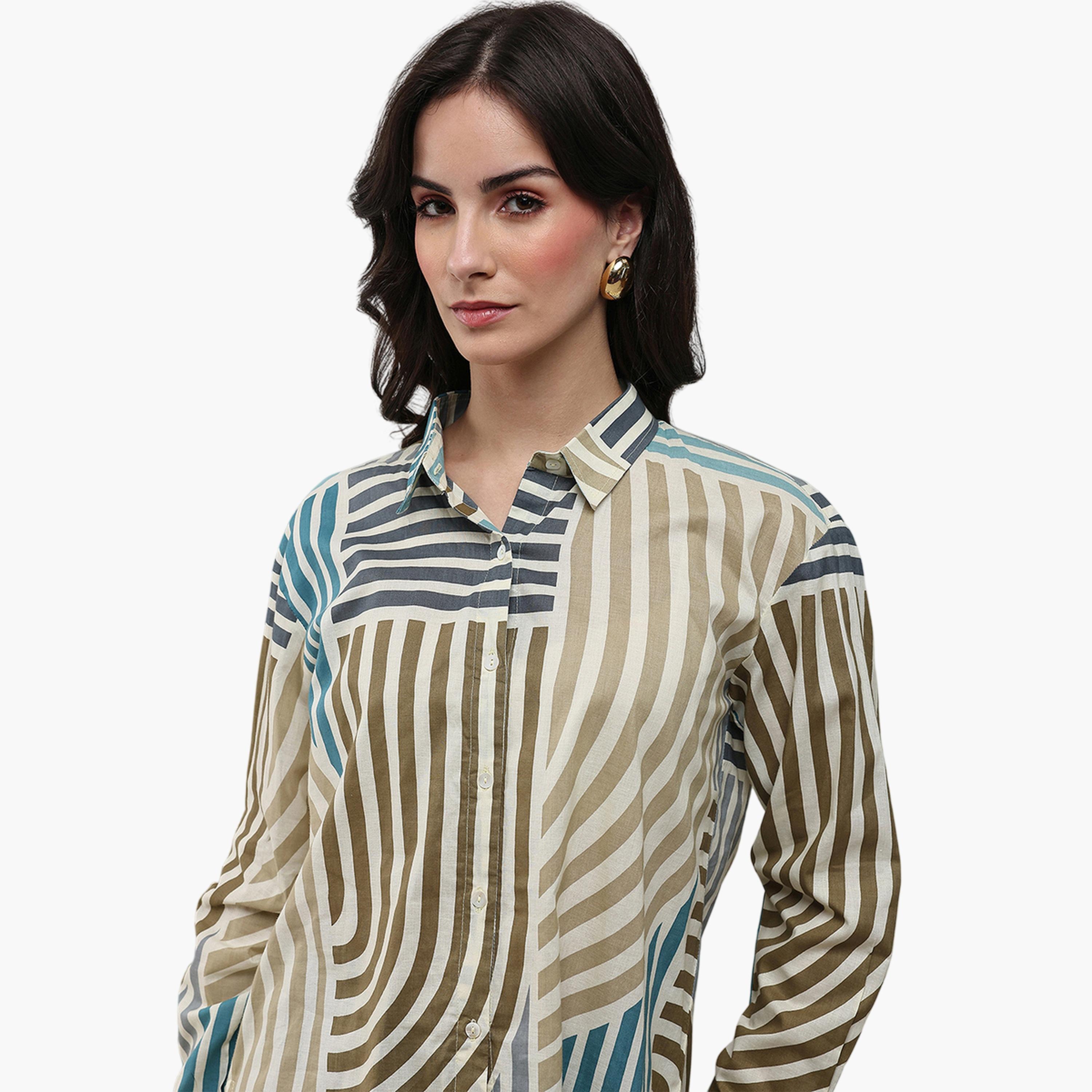 Libas X Styli Multi Printed Cotton Shirt-women-clothing-shirtsandblouses-shirts-image-6