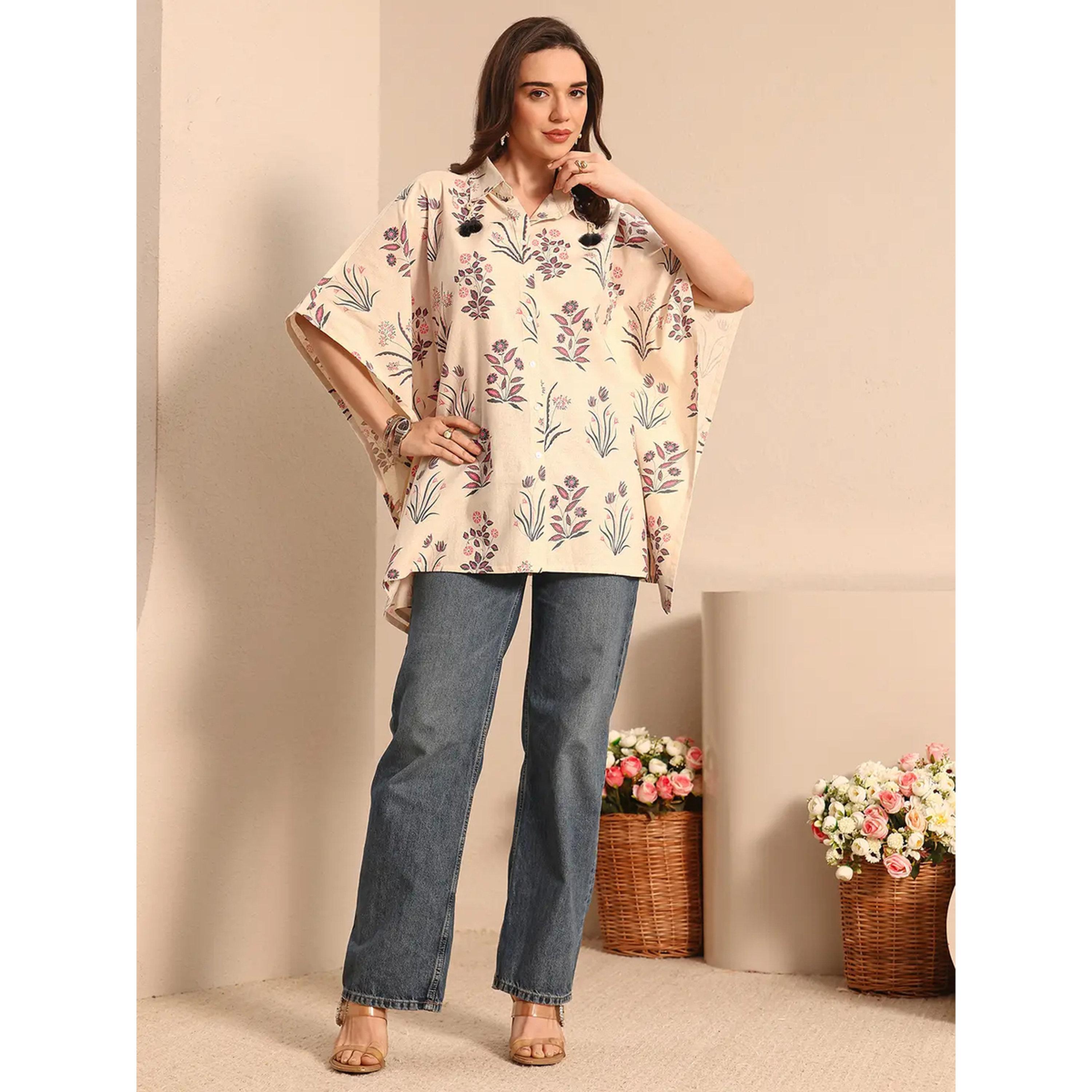 بلوزة قطن بطبعة زهور-women-clothing-shirtsandblouses-blouses-image-10