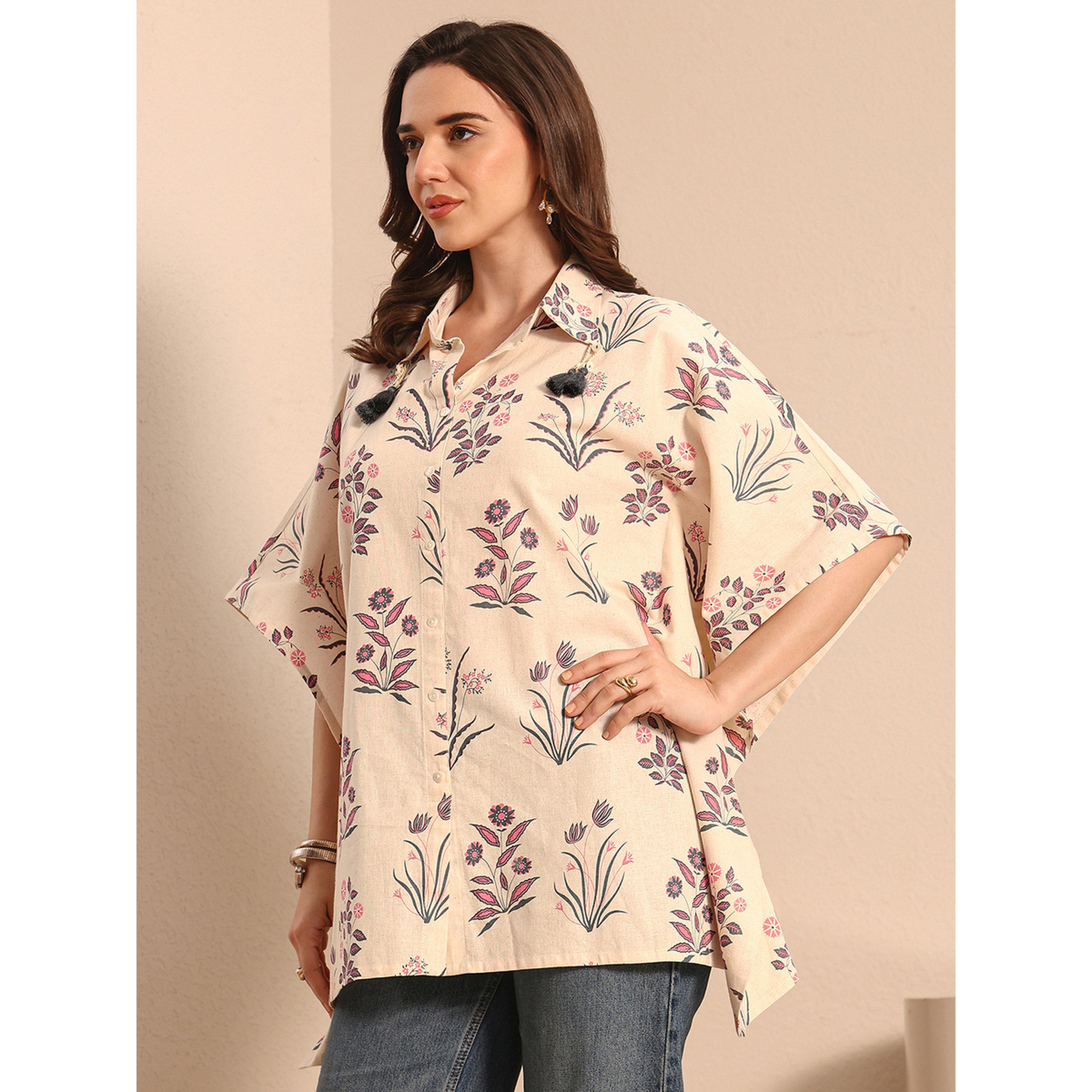 بلوزة قطن بطبعة زهور-women-clothing-shirtsandblouses-blouses-image-3