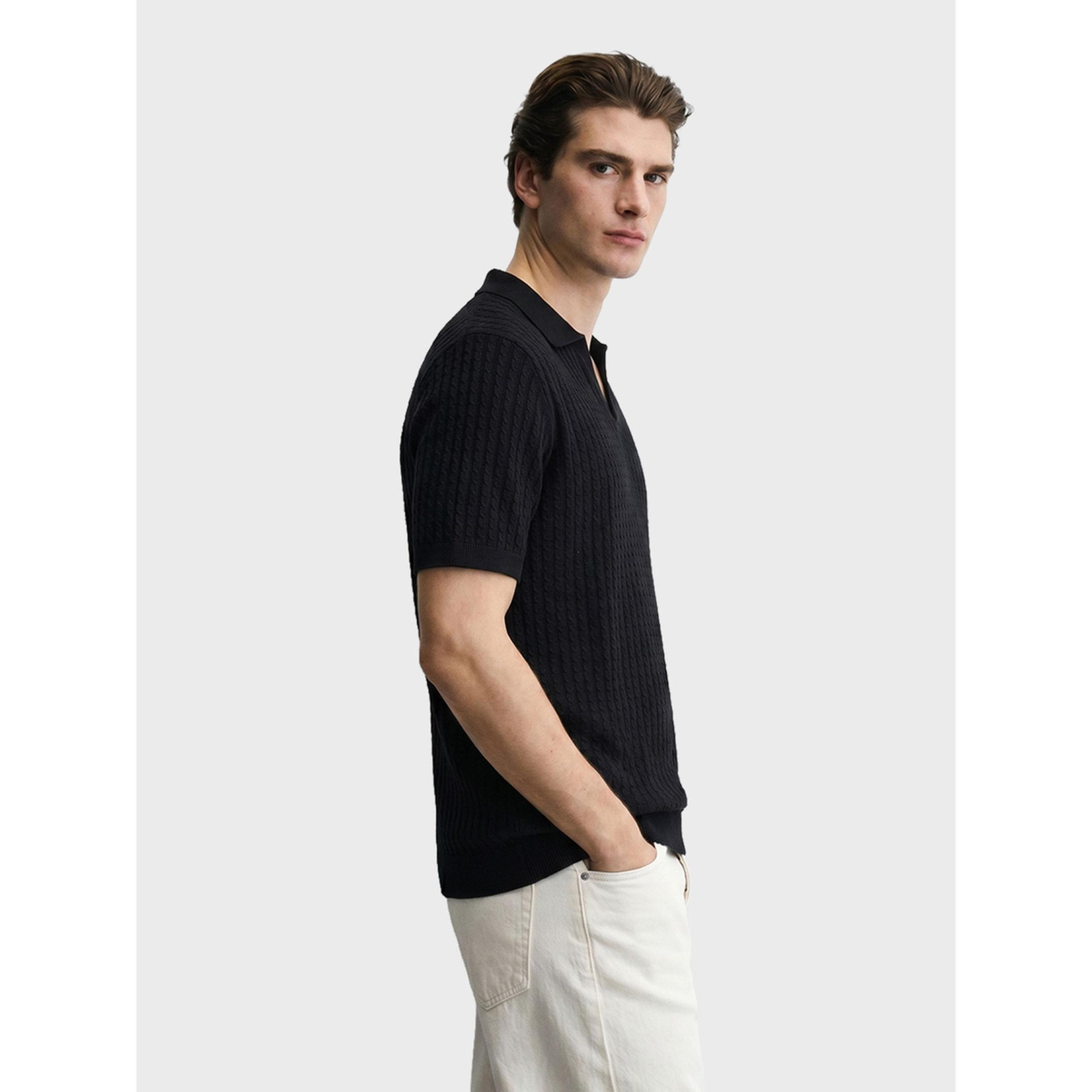 The Indian Garage Co X Styli Men Slim Fit Textured Polo T-Shirt-men-clothing-tshirtsandpolos-polos-image-2