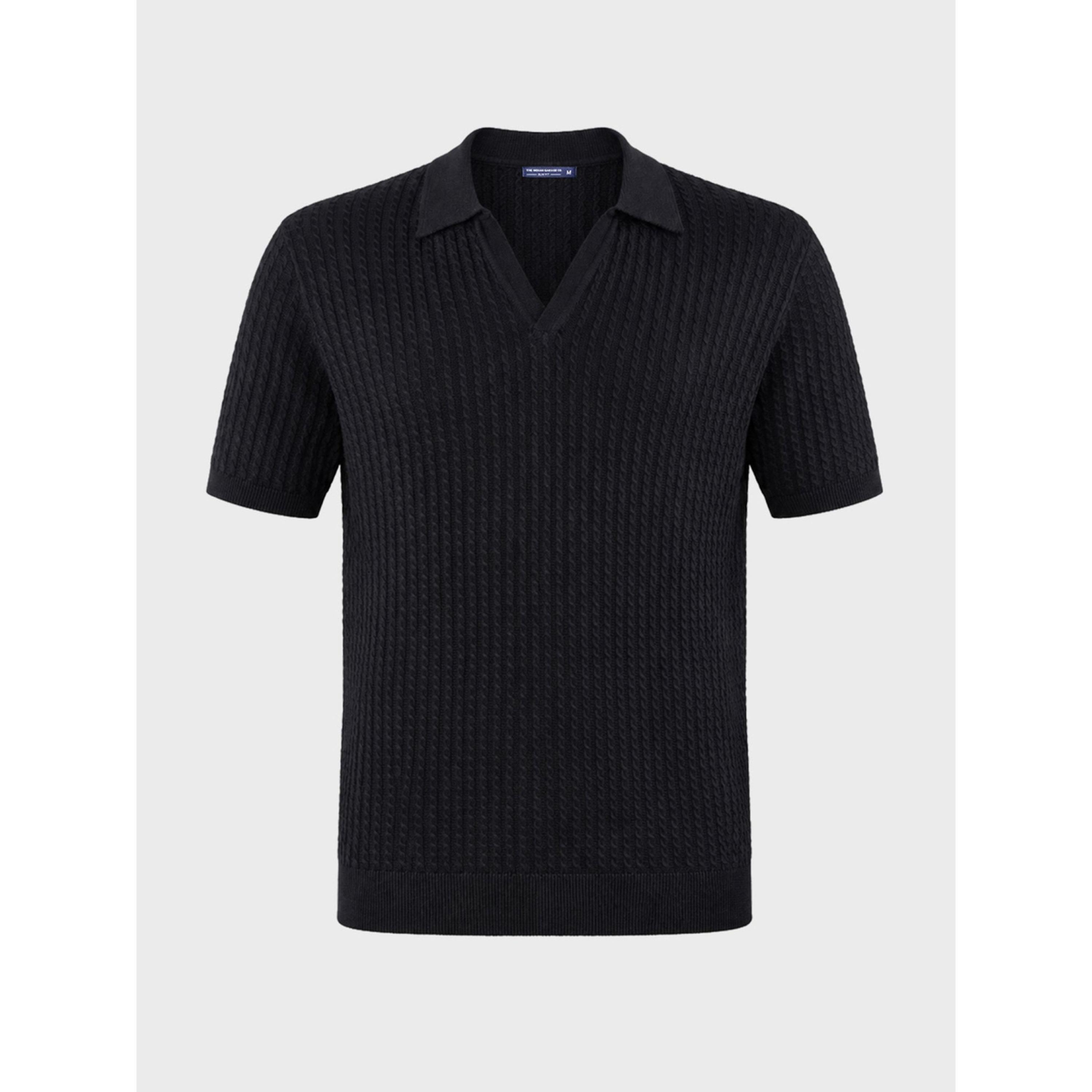 The Indian Garage Co X Styli Men Slim Fit Textured Polo T-Shirt-men-clothing-tshirtsandpolos-polos-image-4