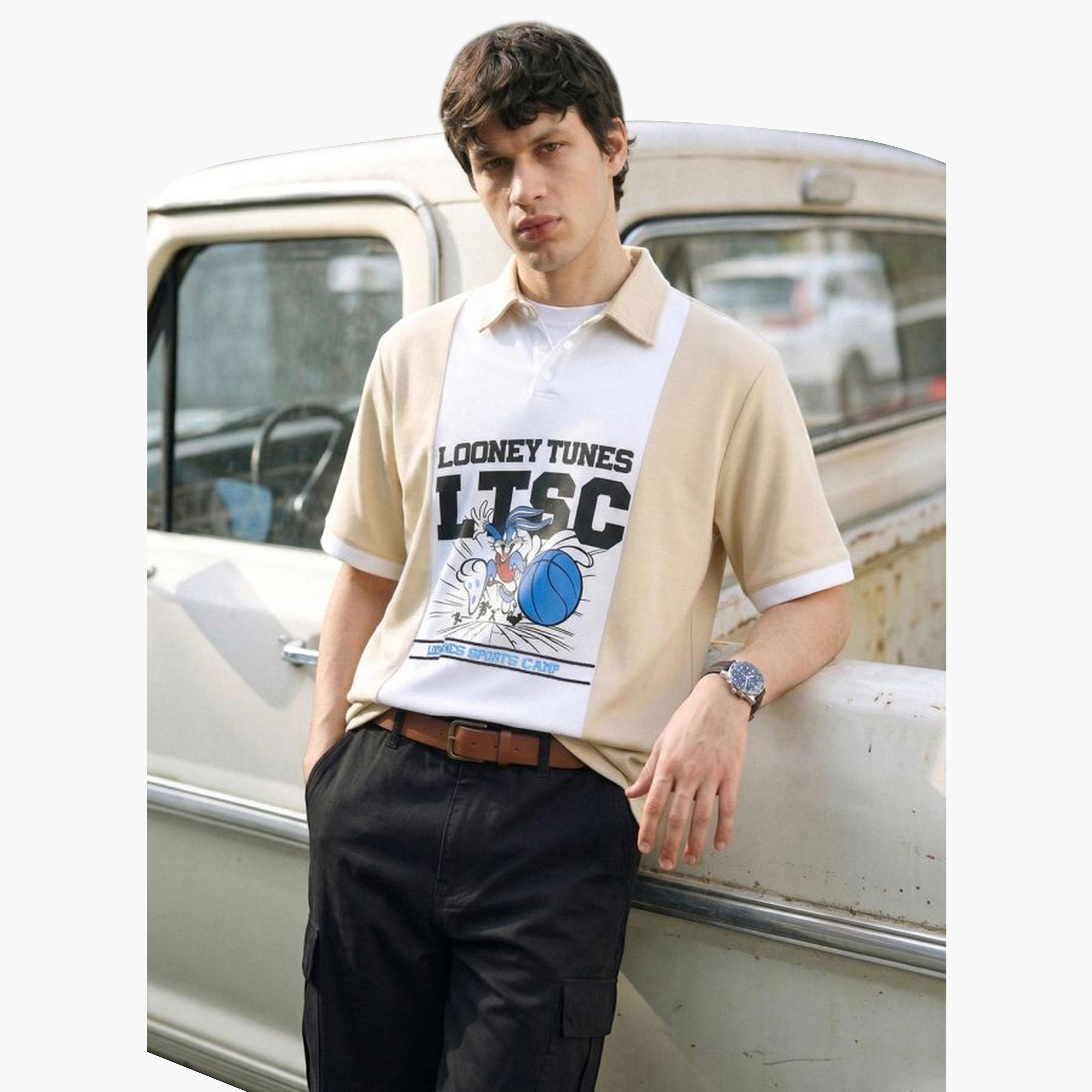 The Indian Garage Co X Styli Men Boxy Fit Cartoon Polo T-Shirt-men-clothing-tshirtsandpolos-polos-image-4