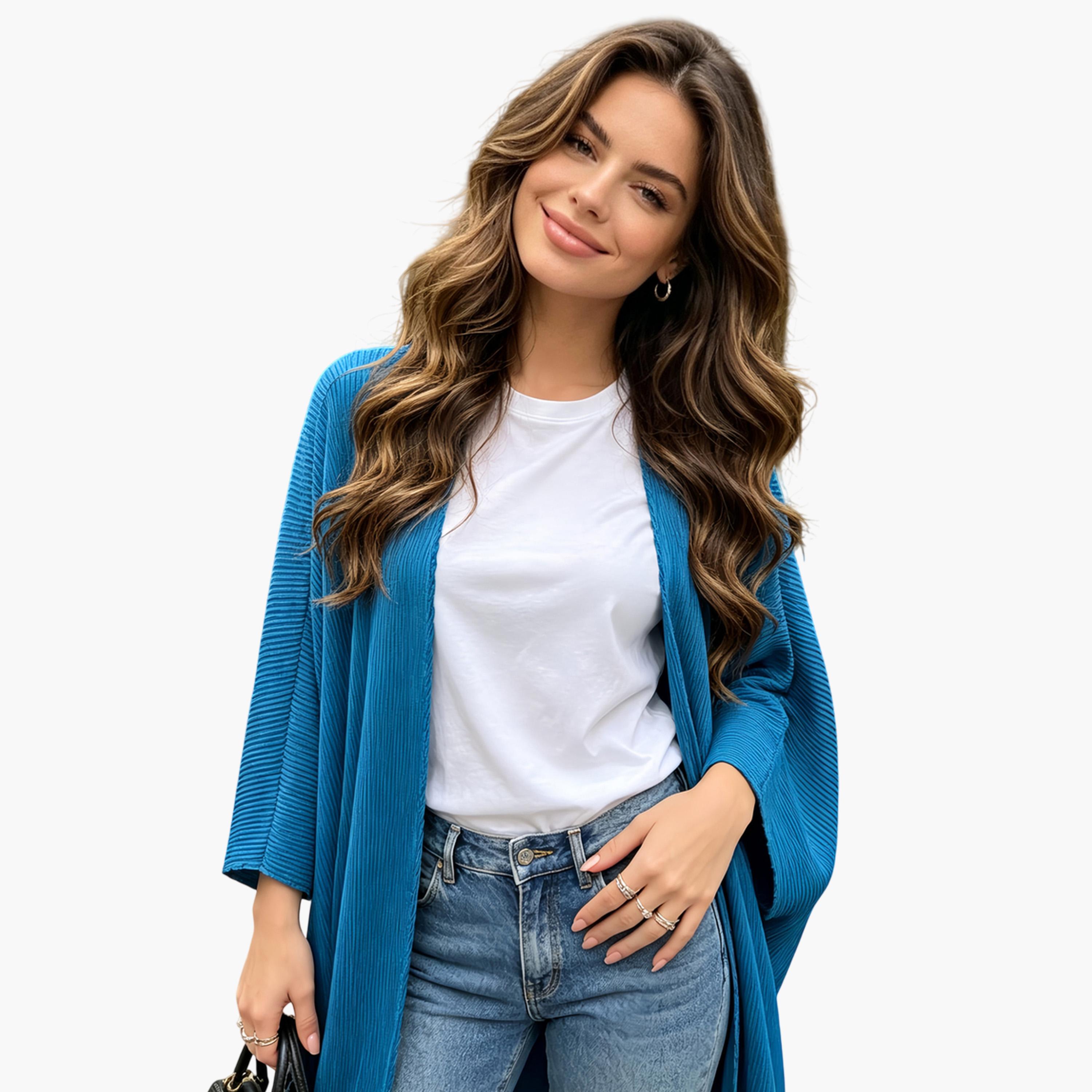 Take Two Teal Textured Abaya-women-arabicclothing-abayas-image-2