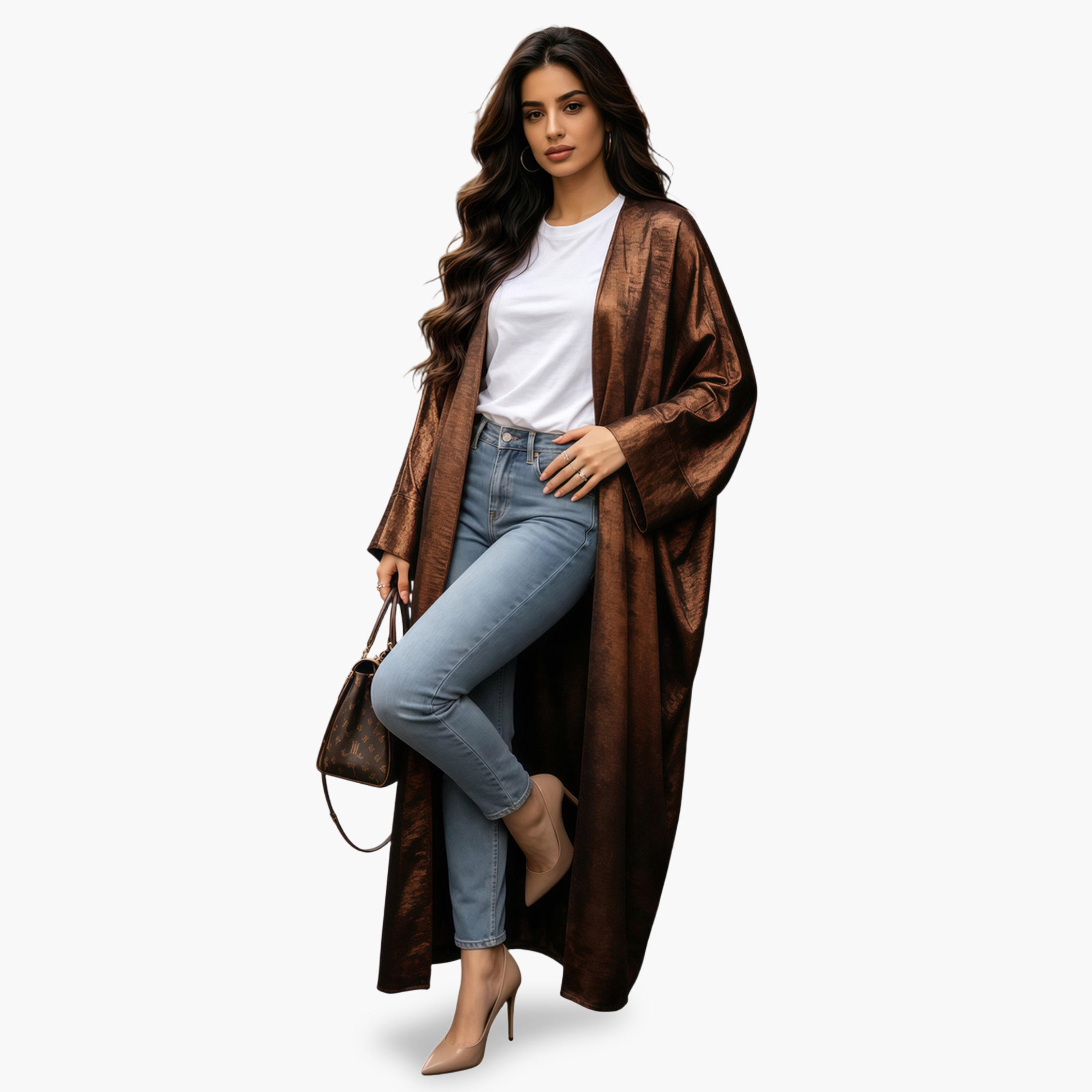 عباية بتفاصيل براقة باللون البرونزي-women-arabicclothing-abayas-image-5