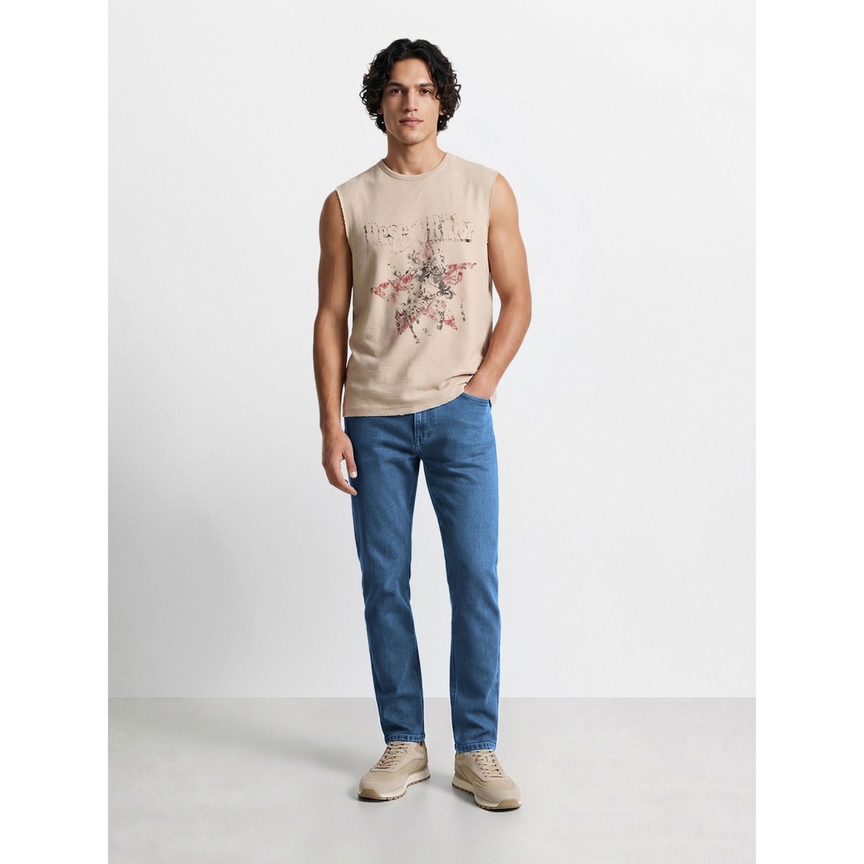 جينز سادة بقصة مستقيمة ضيقة للرجال-men-clothing-jeans-image-2
