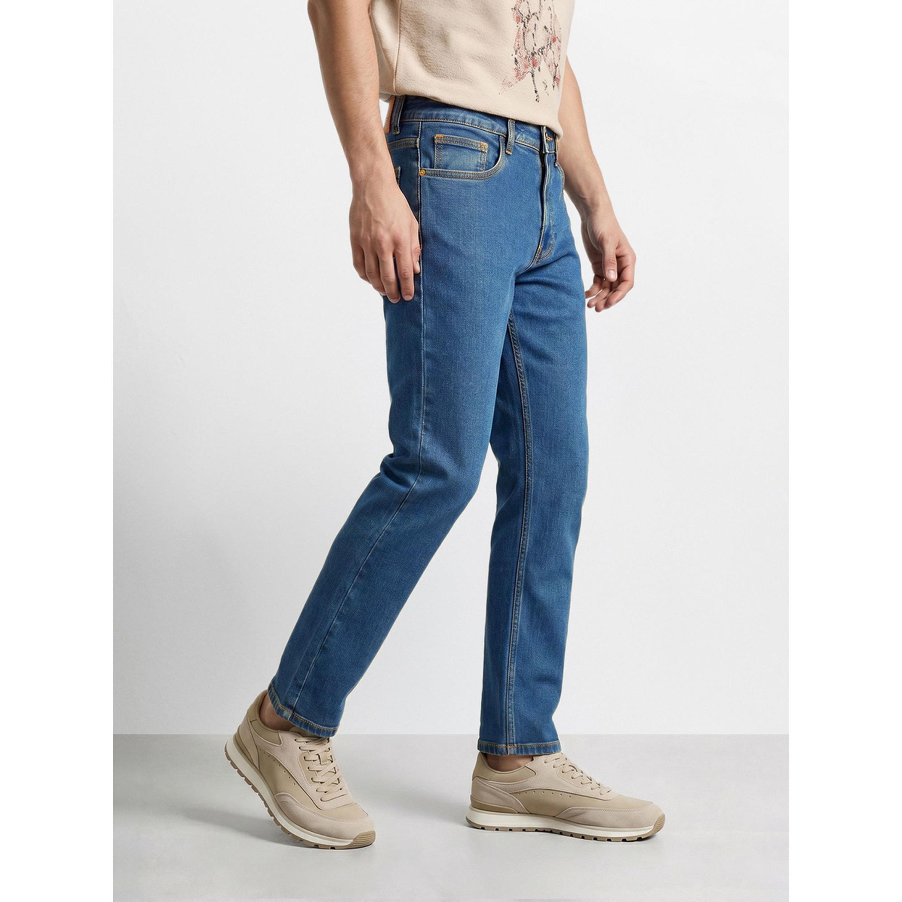 جينز سادة بقصة مستقيمة ضيقة للرجال-men-clothing-jeans-image-3