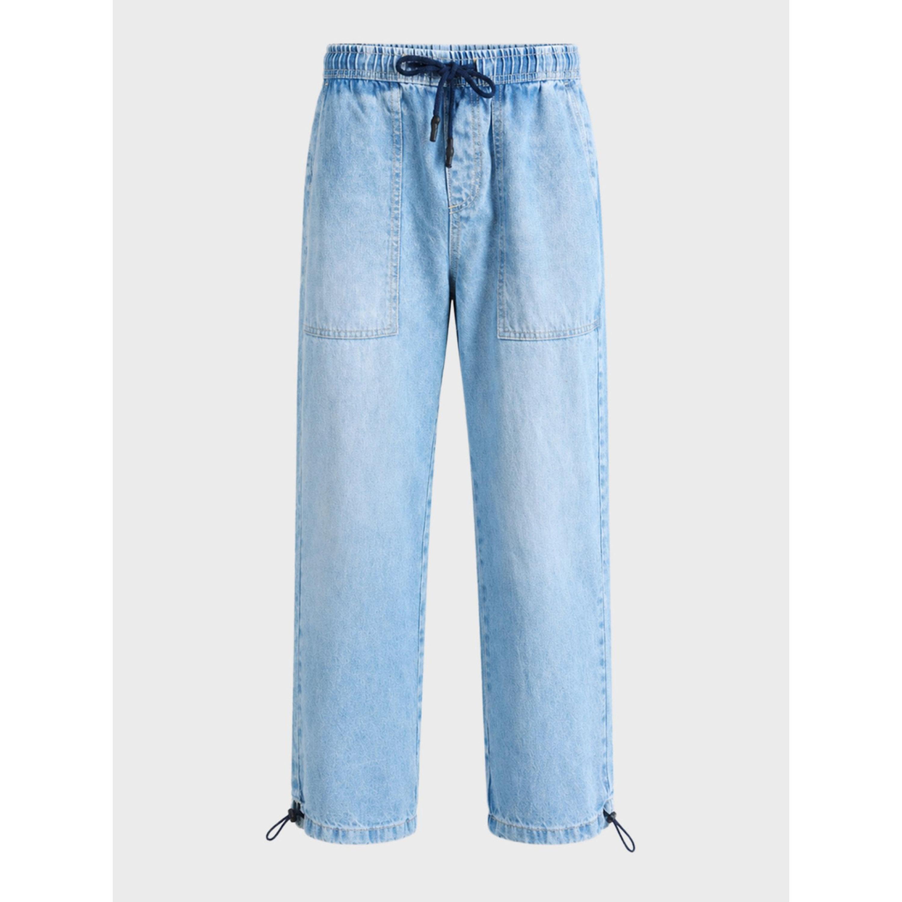 جينز جوغر سادة بقصة مريحة للرجال-men-clothing-jeans-image-6