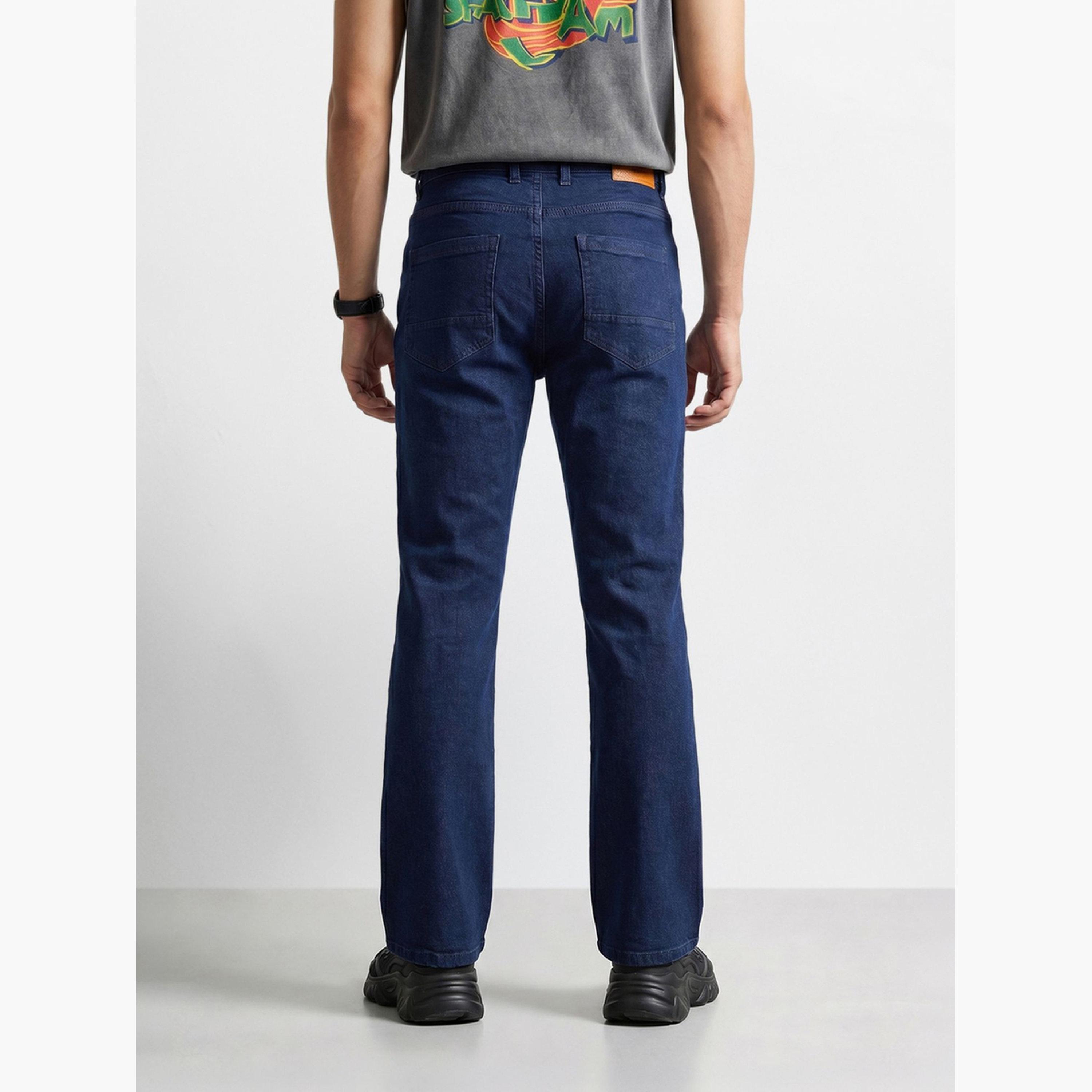 جينز سادة بقصة بوت كات للرجال-men-clothing-bottoms-jeans-image-3
