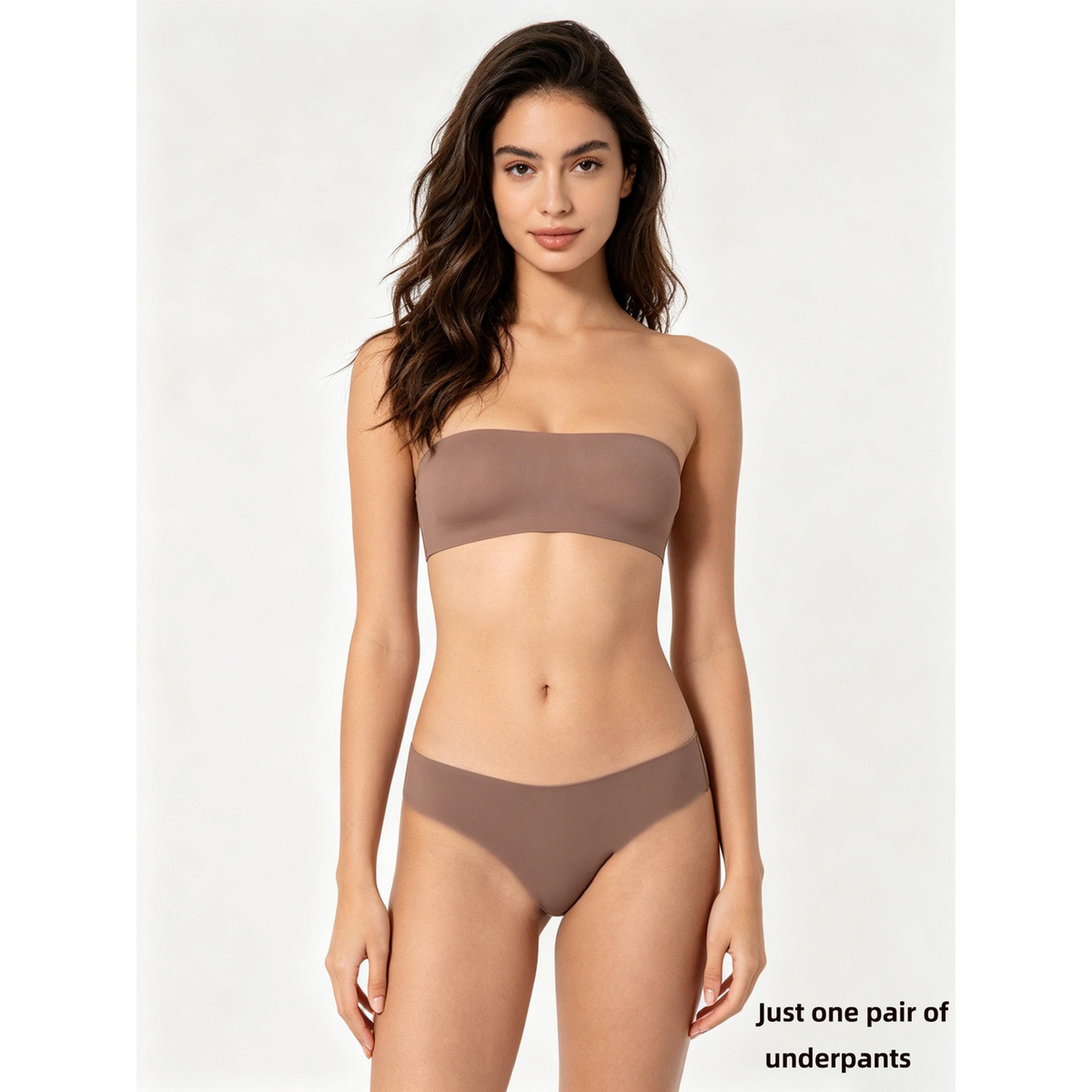 Take Two Coffee Brown Seamless Brief-women-clothing-lingerie-panties-image-2