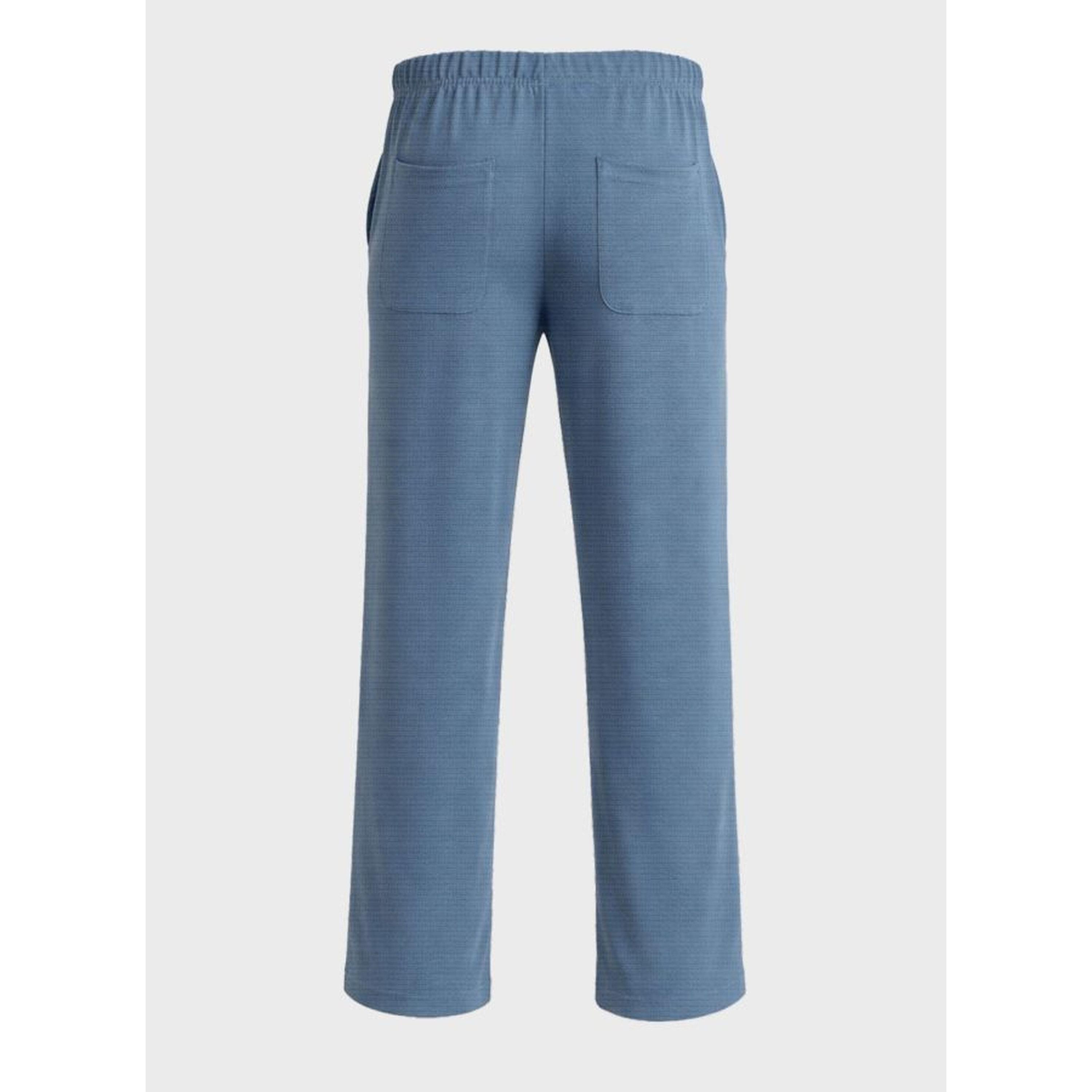 جوغر بتفاصيل بارزة الملمس وقصة مستقيمة مريحة وخصر متوسط-men-clothing-joggers-image-6