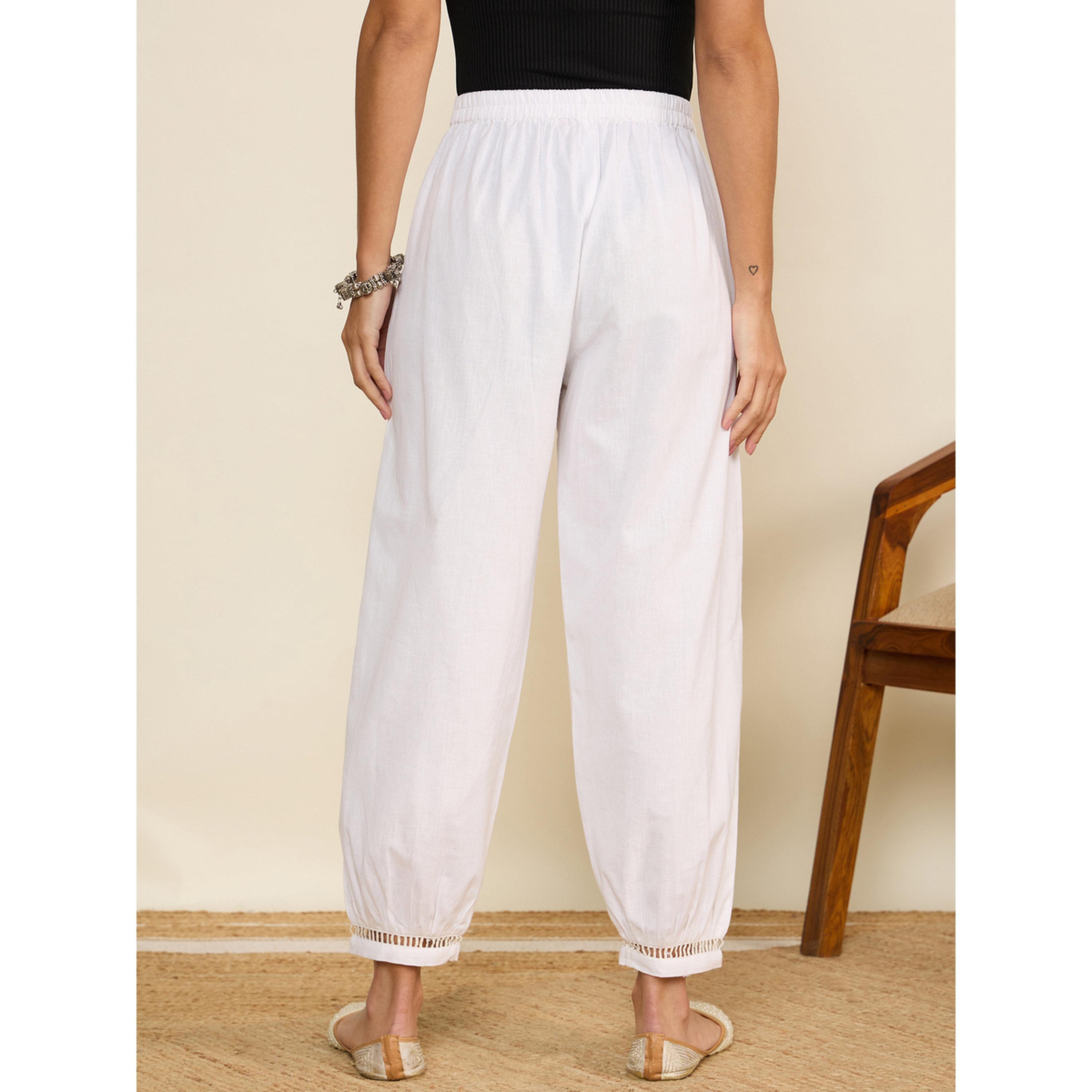 WineRed X Styli Women White Cotton Wide Leg Pant-women-clothing-joggers-image-4