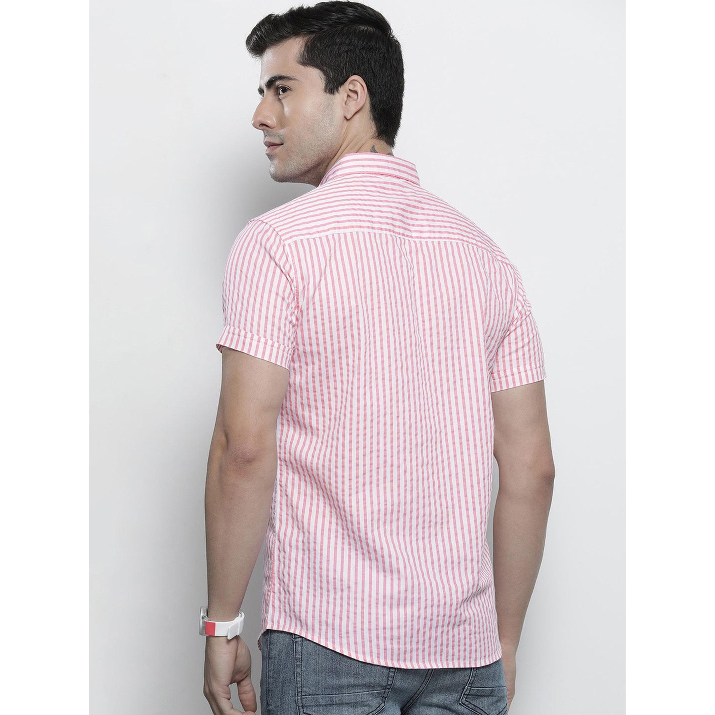 The Indian Garage Co X Styli Men Slim Fit Striped Spread Collar Casual Shirt-men-clothing-shirts-image-3