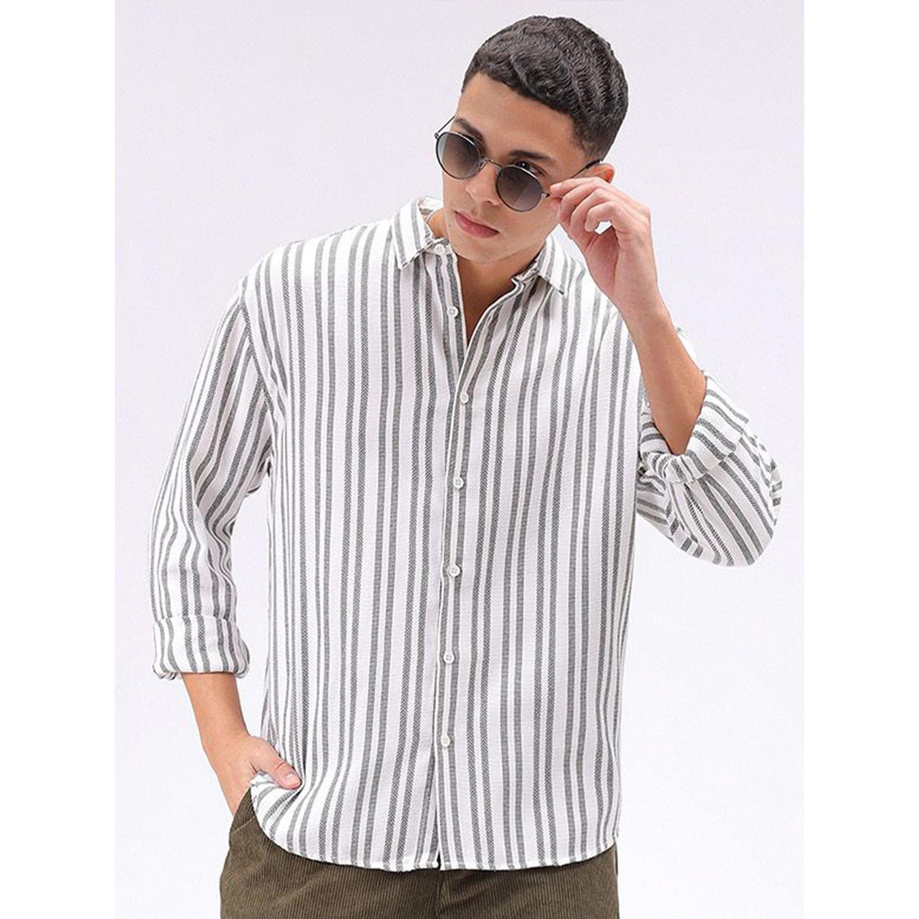 The Indian Garage Co X Styli Men Relaxed Striped Cutaway Collar Resort Shirt-men-clothing-shirts-image-1