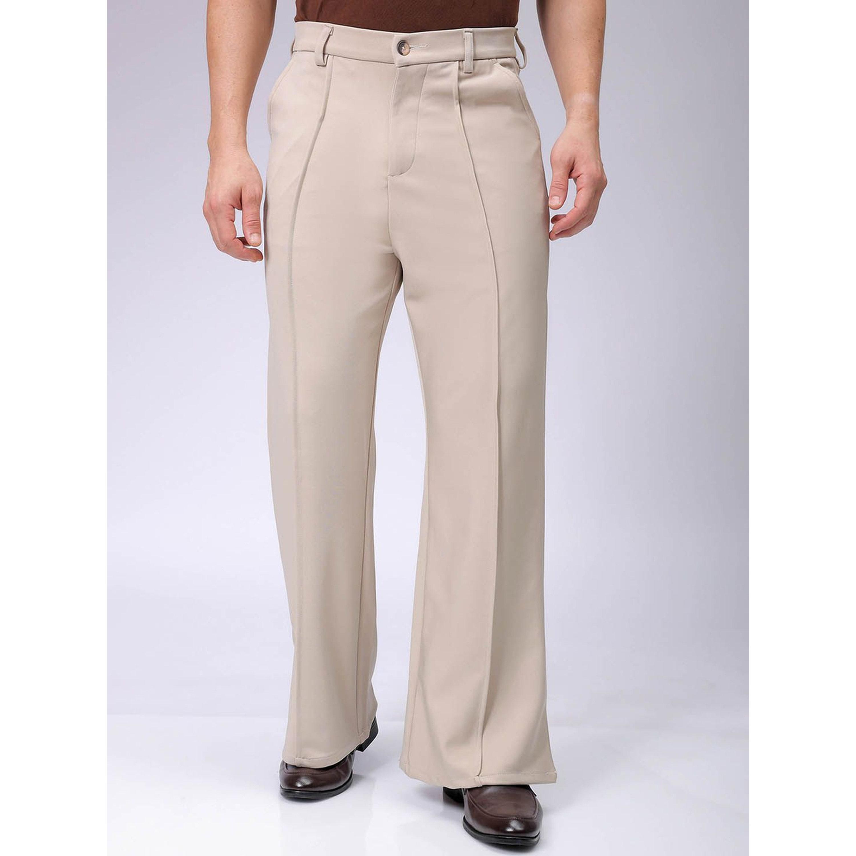 The Indian Garage Co X Styli Men Flared Bootcut Mid Rise Trouser-men-clothing-trousersandchinos-trousers-image-1