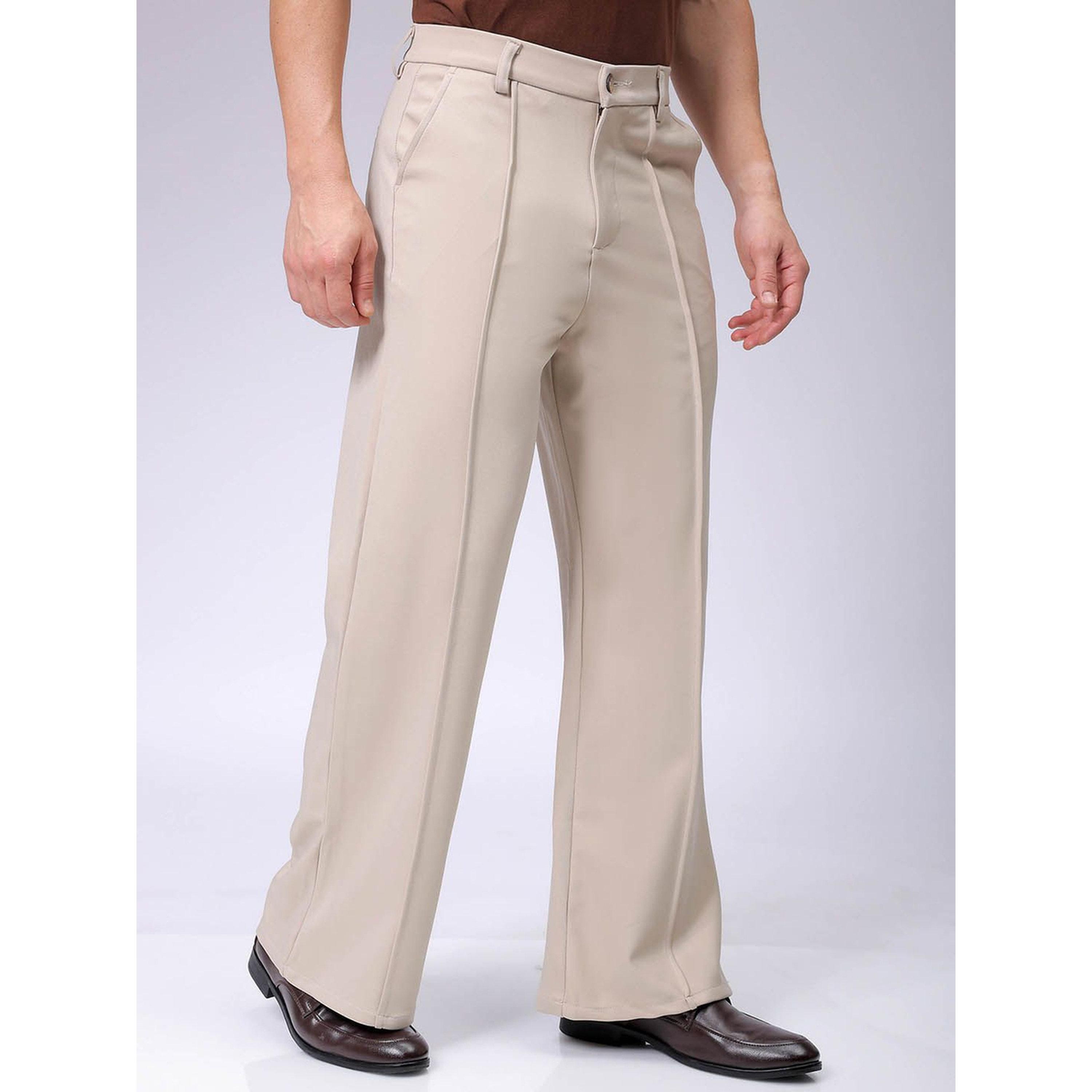 The Indian Garage Co X Styli Men Flared Bootcut Mid Rise Trouser-men-clothing-trousersandchinos-trousers-image-3
