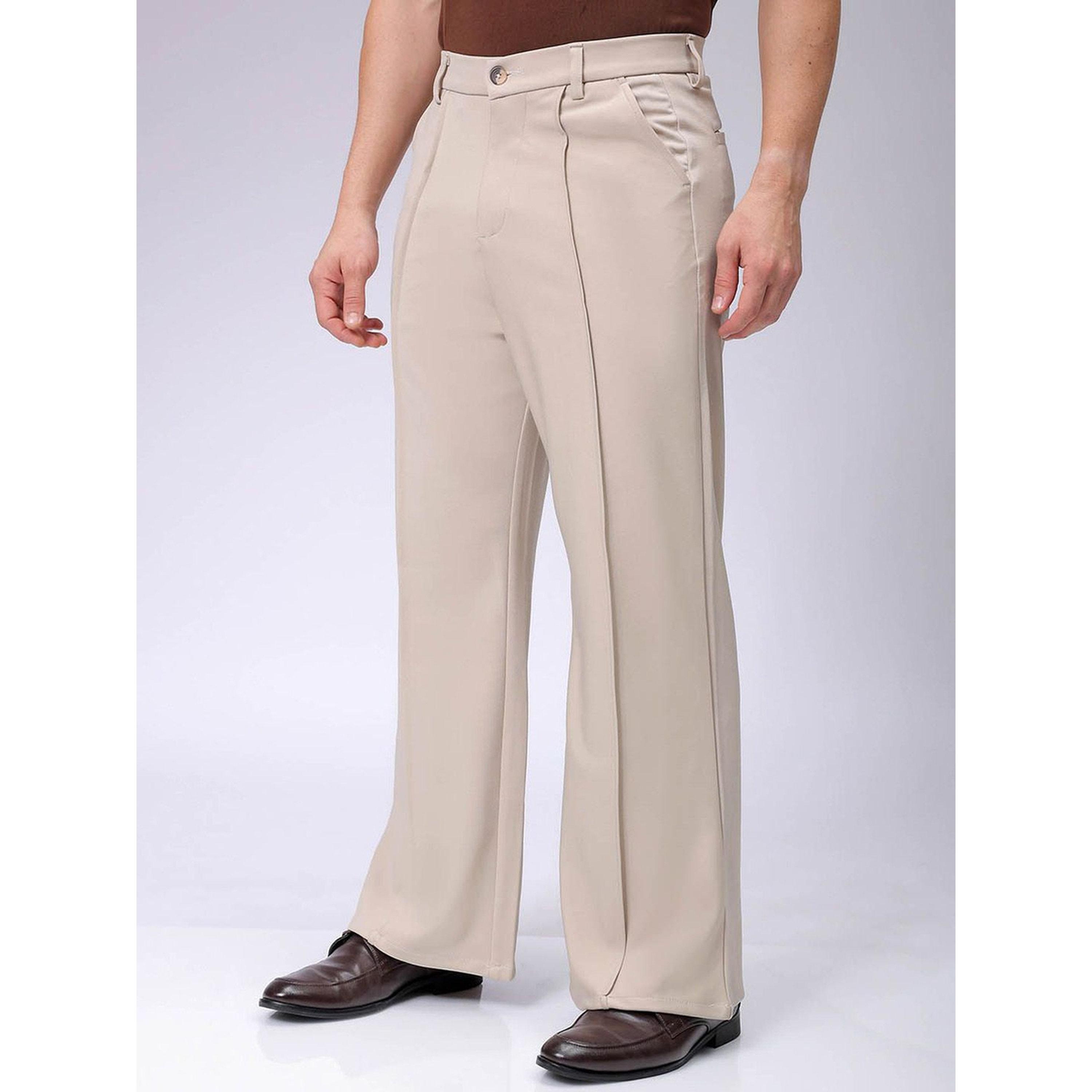 The Indian Garage Co X Styli Men Flared Bootcut Mid Rise Trouser-men-clothing-trousersandchinos-trousers-image-4