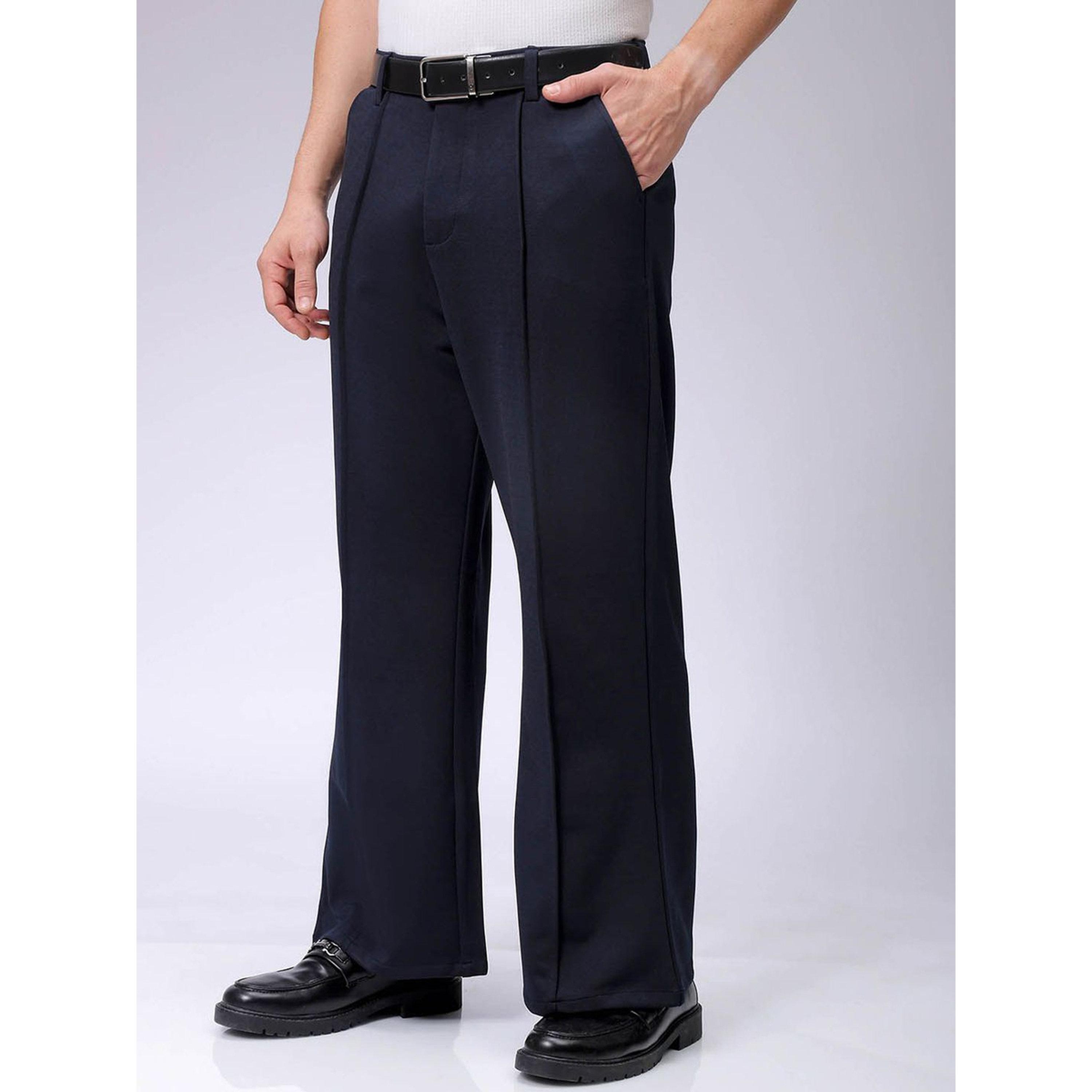 The Indian Garage Co X Styli Men Flared Bootcut Mid Rise Trousers-men-clothing-trousersandchinos-trousers-image-4