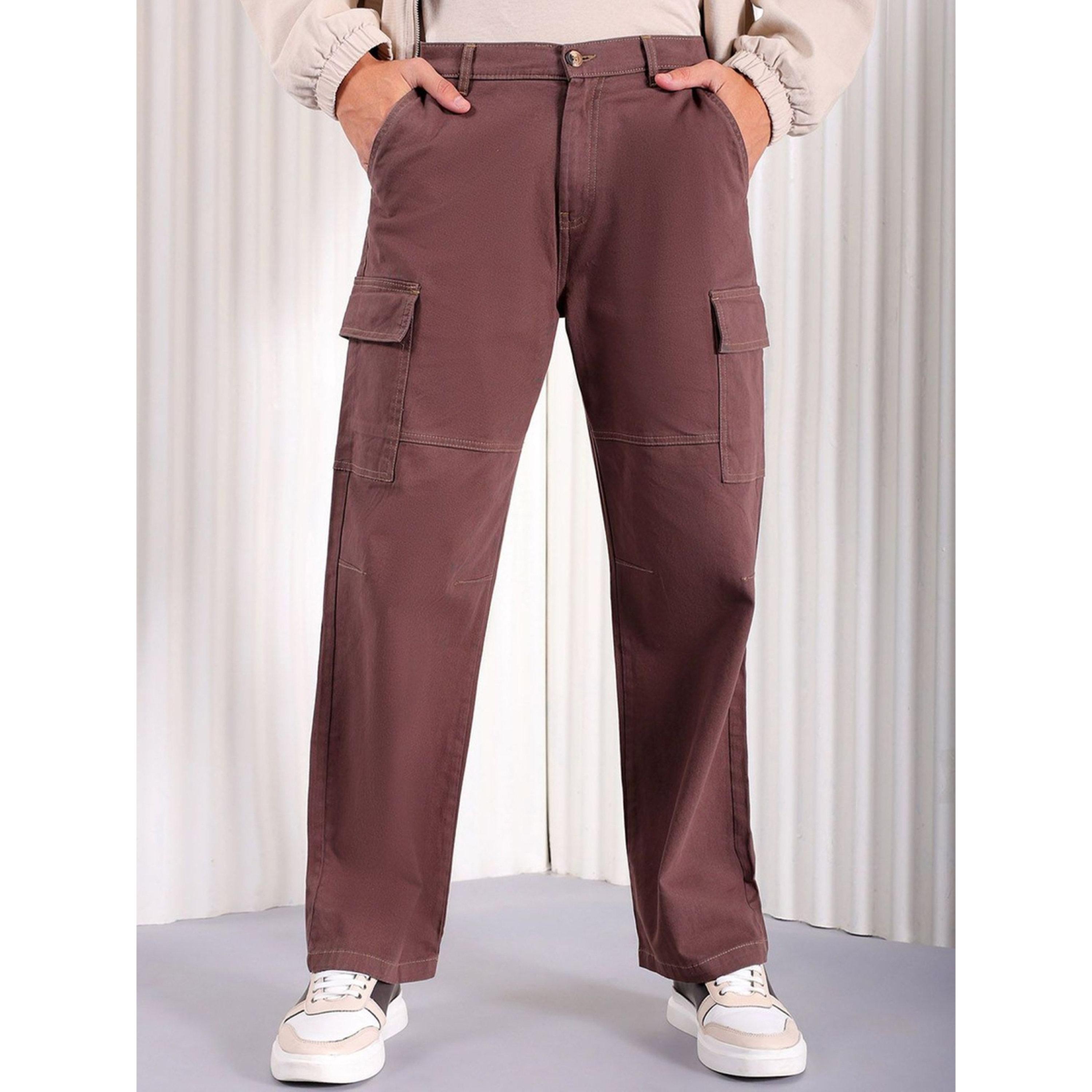 The Indian Garage Co X Styli Men Relaxed Fit Mid Rise Cargo-men-clothing-trousersandchinos-trousers-image-1
