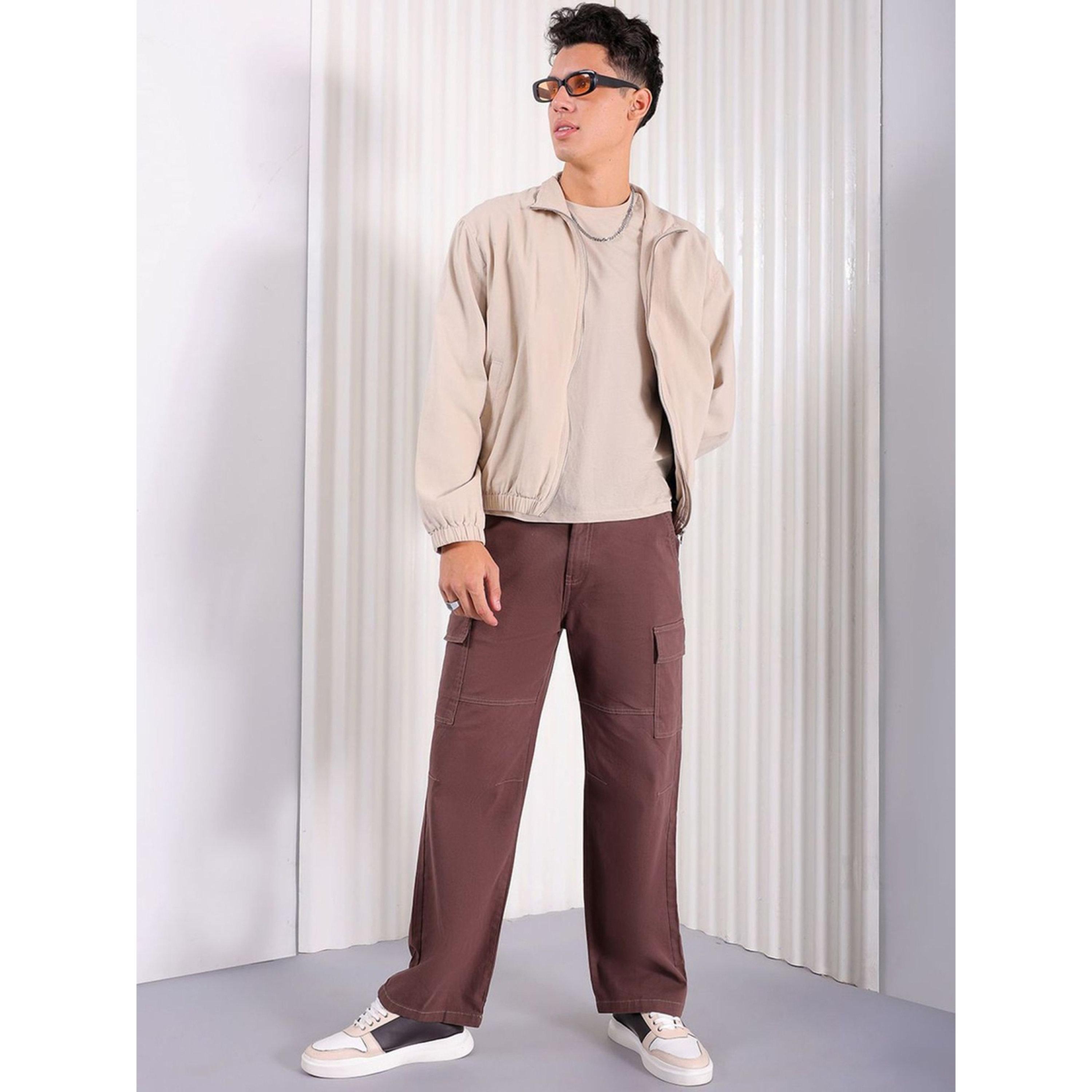 The Indian Garage Co X Styli Men Relaxed Fit Mid Rise Cargo-men-clothing-trousersandchinos-trousers-image-2