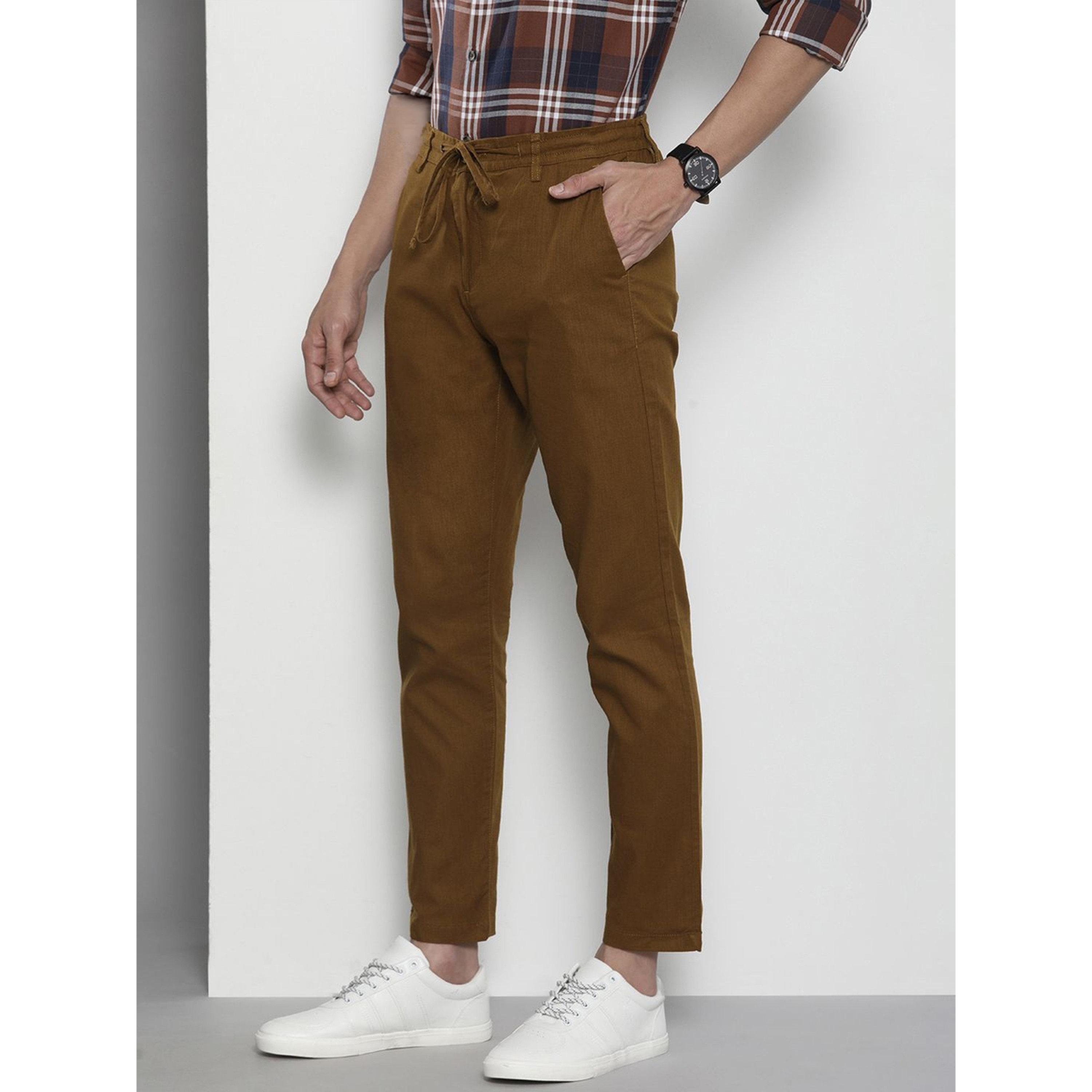 بنطال بخصر متوسط وقصة ضيقة-men-clothing-joggers-image-3
