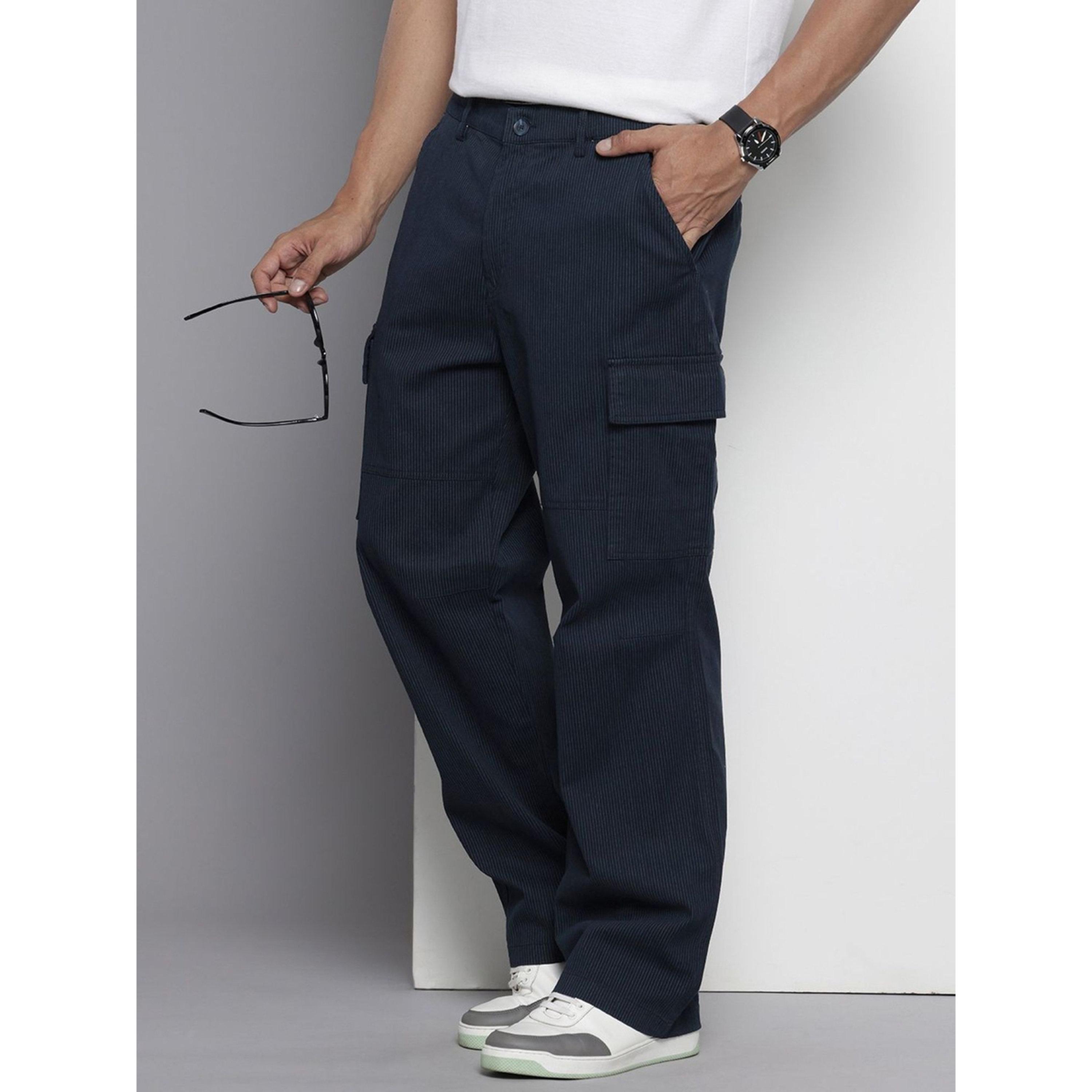 The Indian Garage Co X Styli Men Relaxed Fit Mid Rise Cargo-men-clothing-trousersandchinos-chinos-image-3