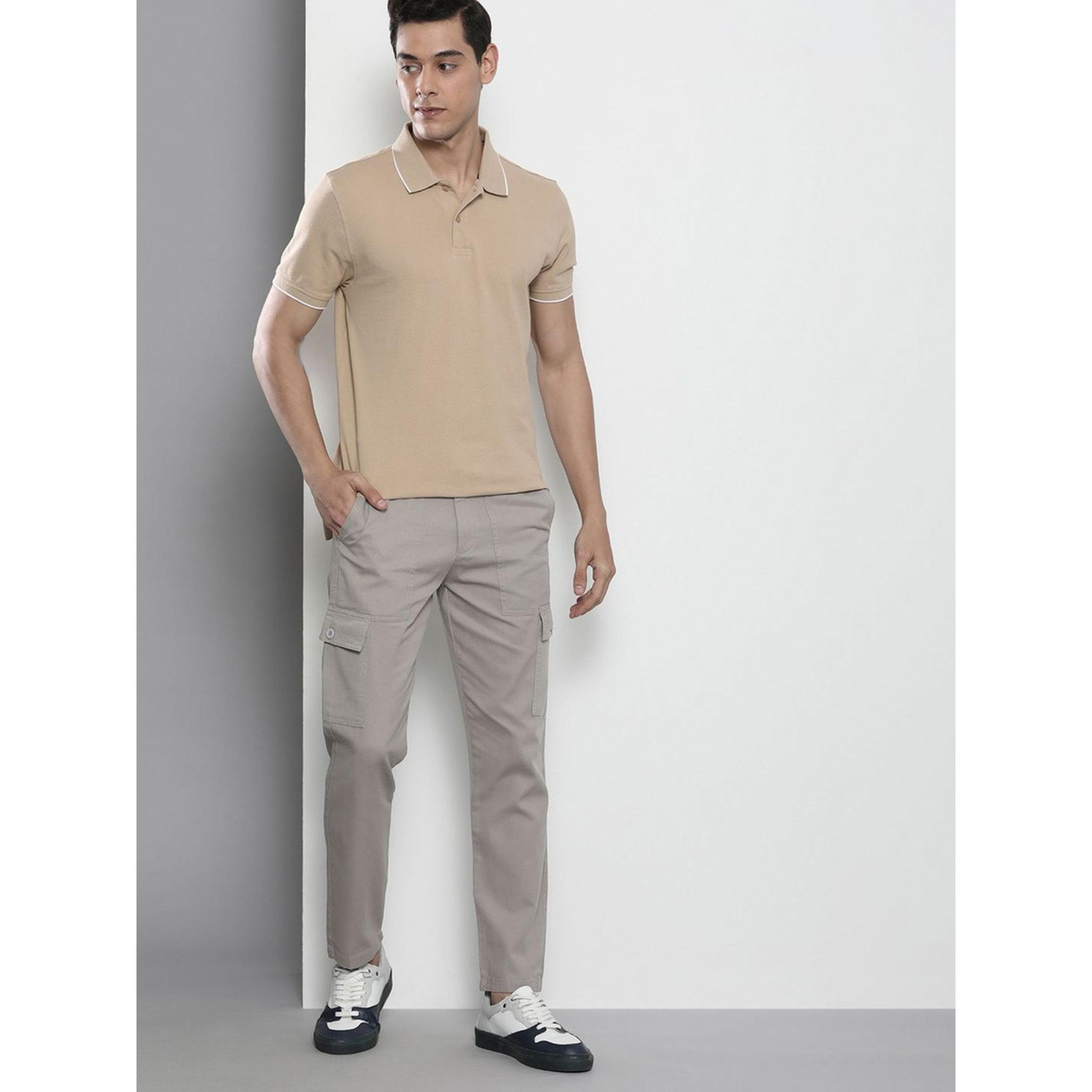 بنطال كارجو بخصر متوسط وقصة ضيقة-men-clothing-trousersandchinos-trousers-image-2