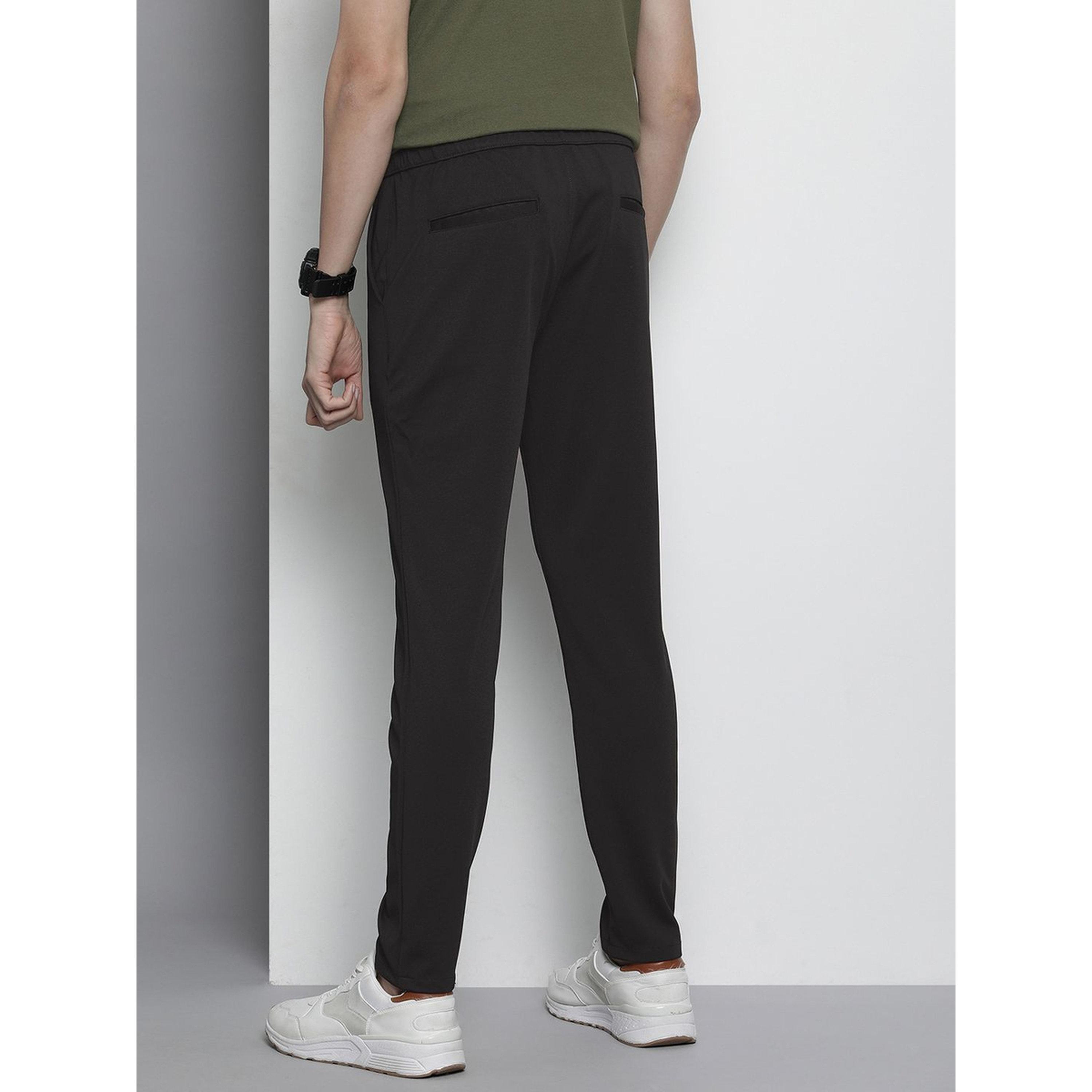 بنطال محبوك بخصر متوسط وقصة ضيقة-men-clothing-joggers-image-3