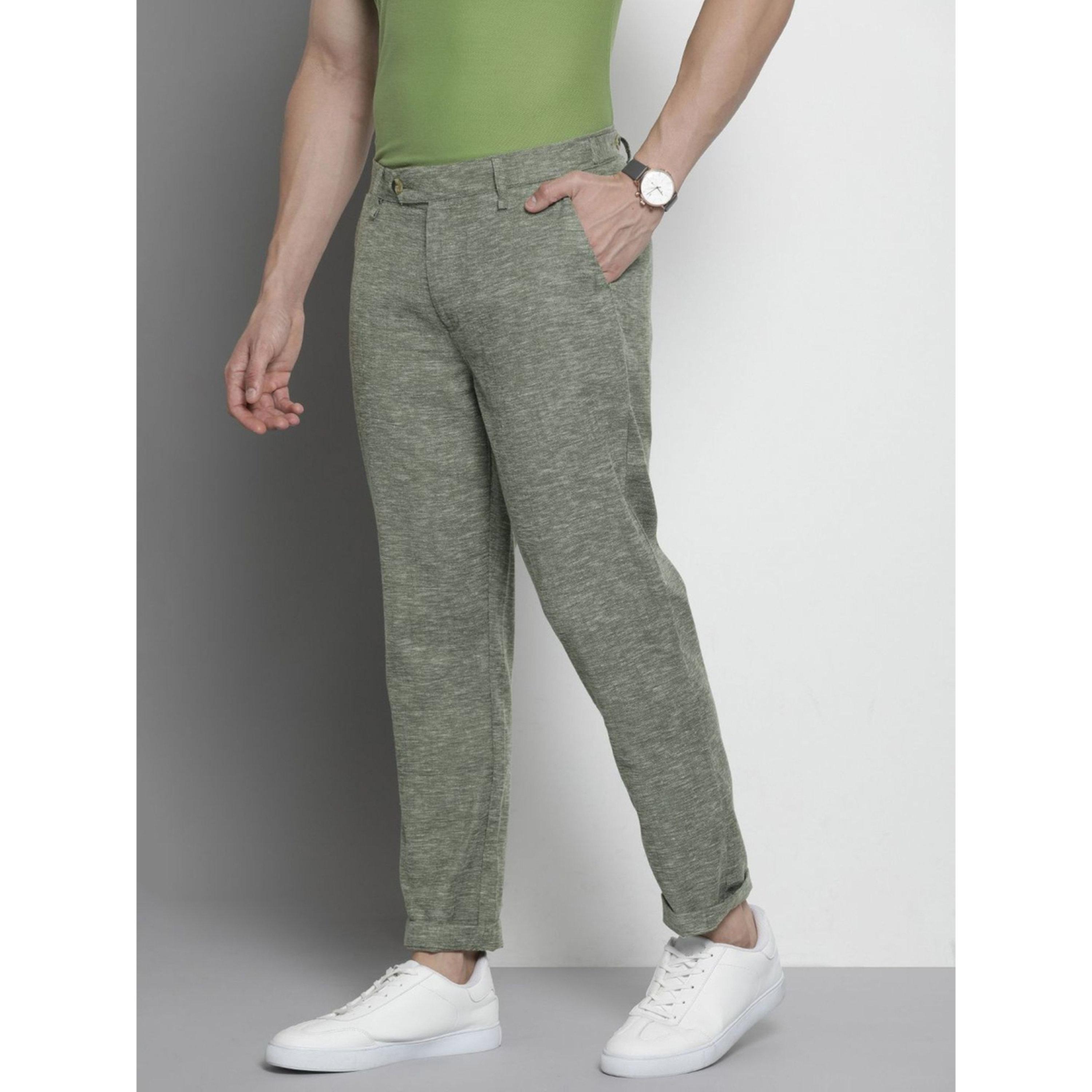 بنطال بخصر متوسط وقصة ضيقة-men-clothing-trousersandchinos-trousers-image-3