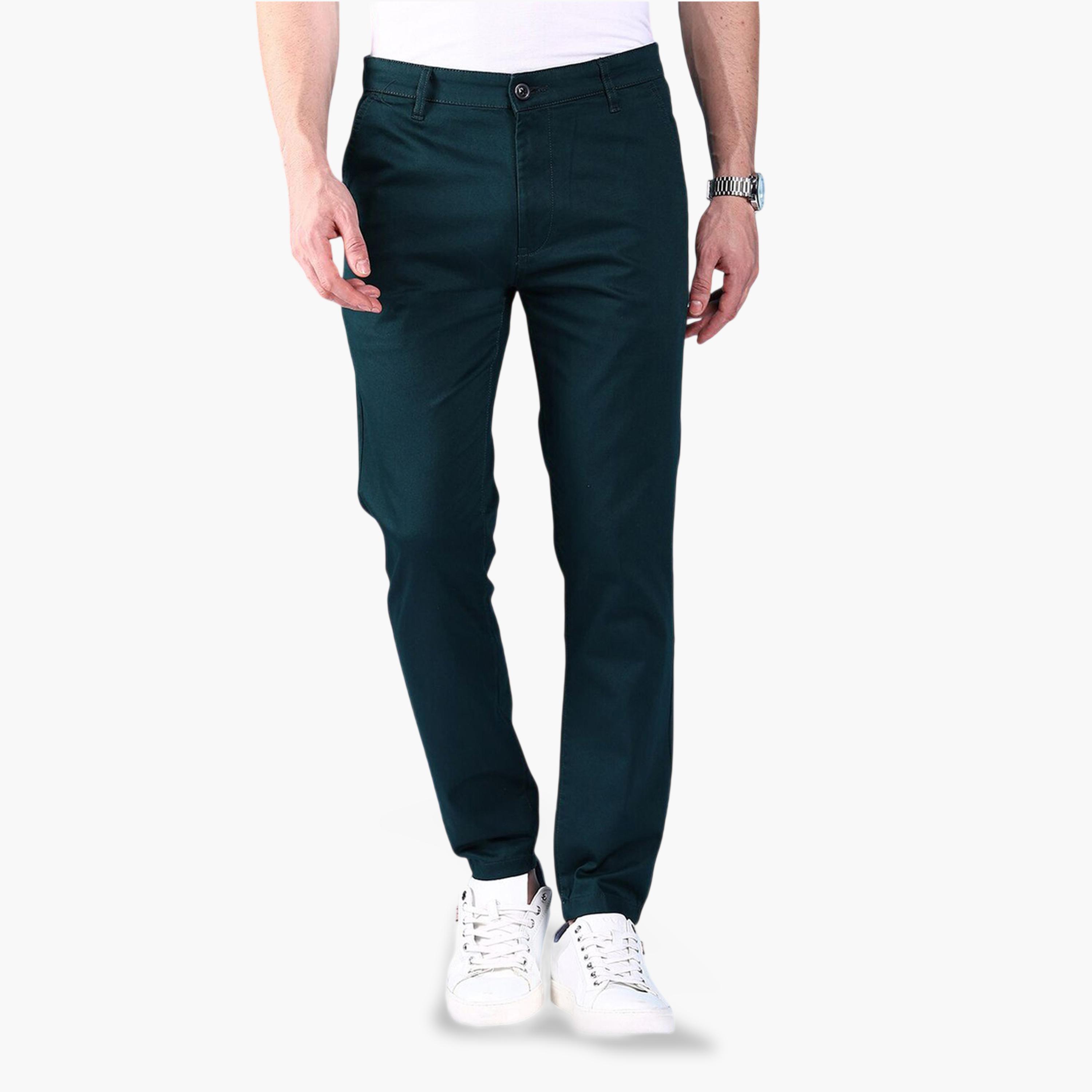 بنطال تشينو بخصر متوسط وقصة ضيقة-men-clothing-trousersandchinos-chinos-image-1