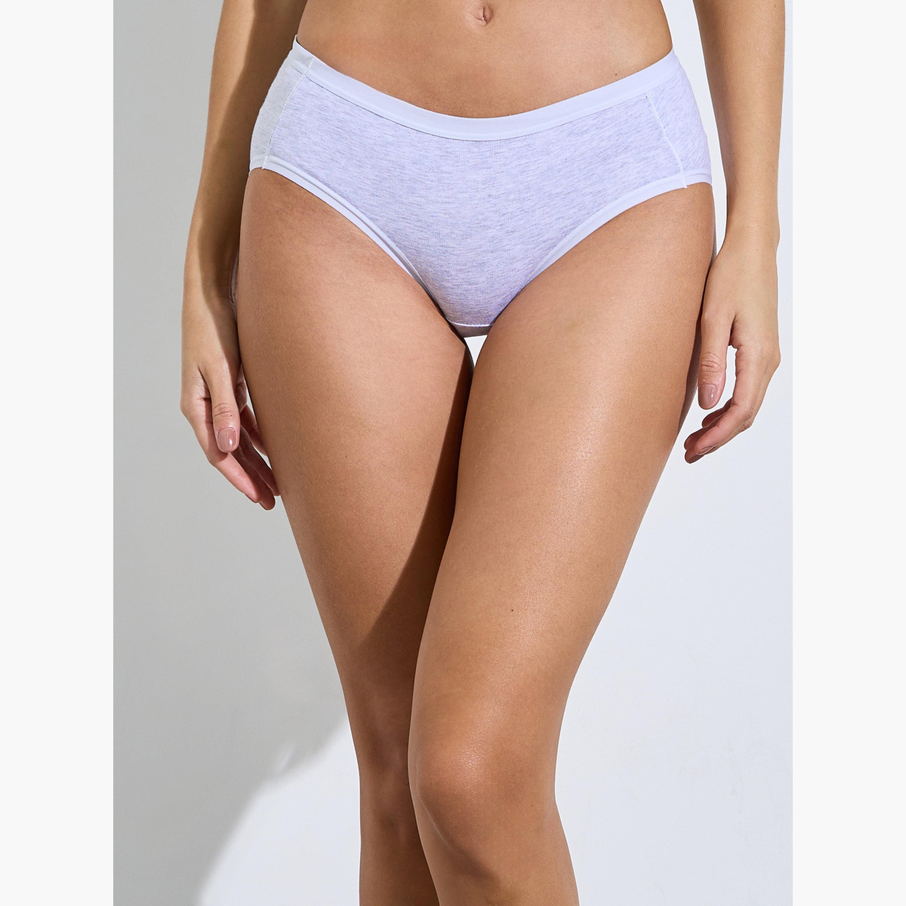 Styli Pack of 4 - Cotton Elastane Full Briefs-women-clothing-lingerie-panties-image-3