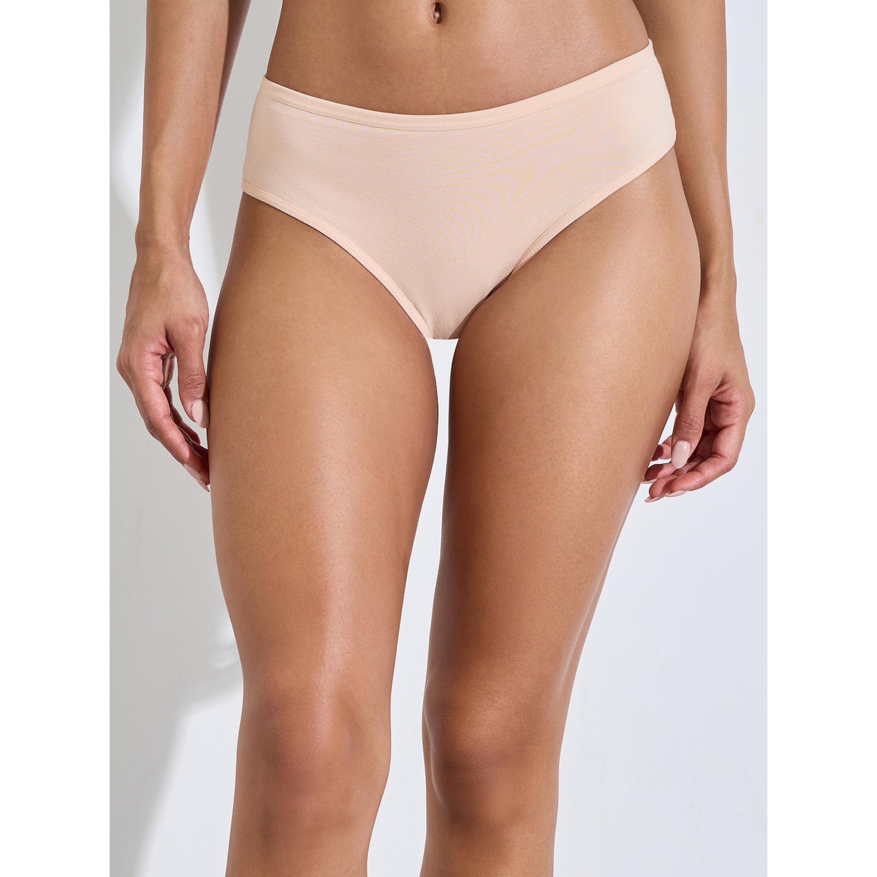 عبوة من 5 قطع - كلوت بقصة أرجل مرتفعة من القطن والإيلاستين-women-clothing-lingerie-panties-image-6