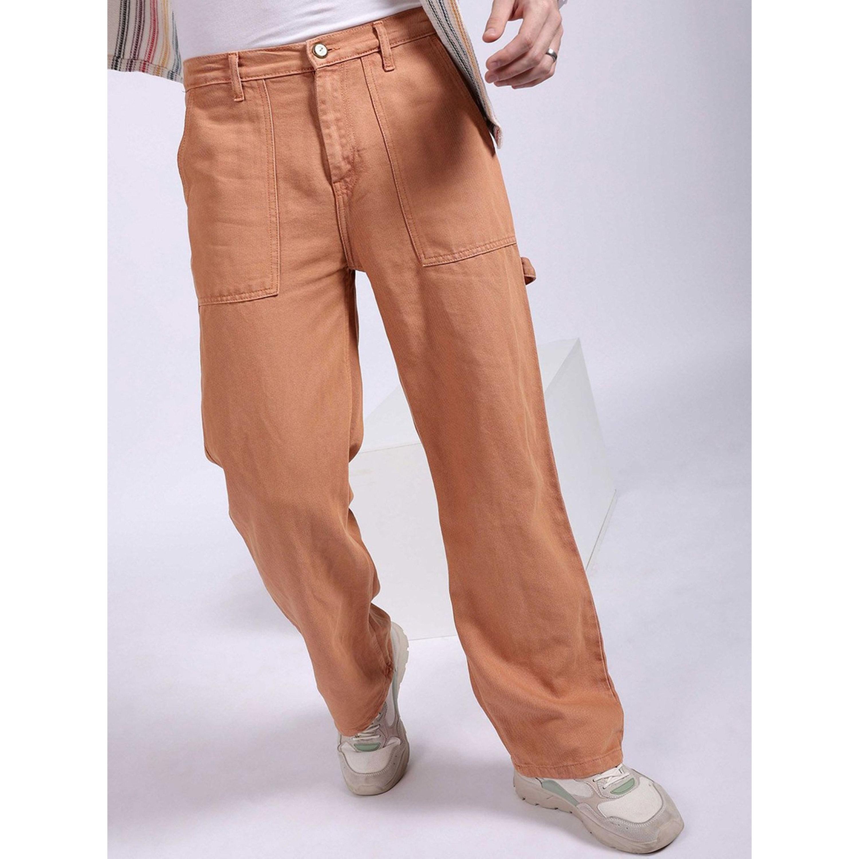 جينز ممدد بقصة باجي واسعة وخصر متوسط للرجال-men-clothing-jeans-image-1