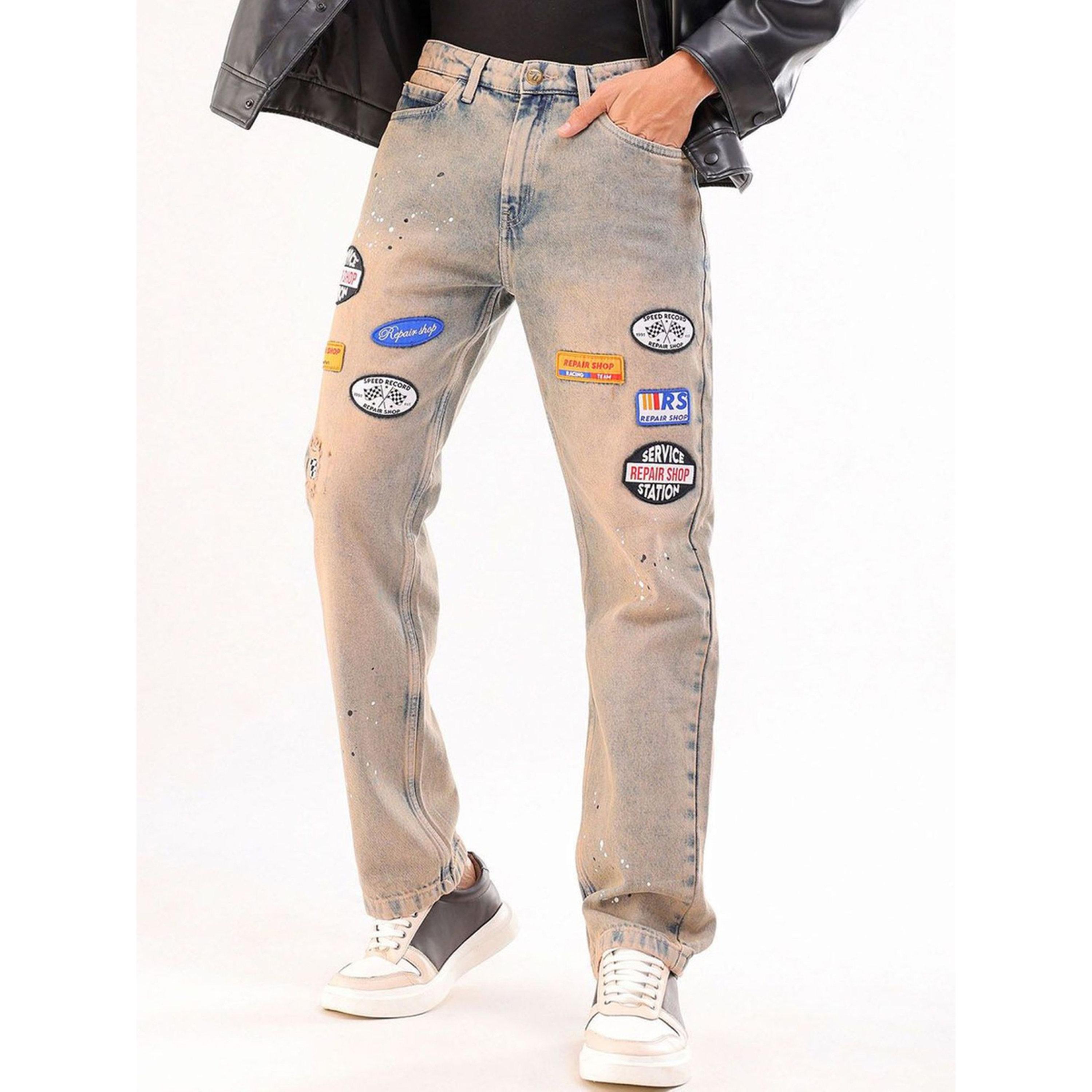 جينز بقصة مستقيمة وخصر متوسط للرجال-men-clothing-jeans-image-1