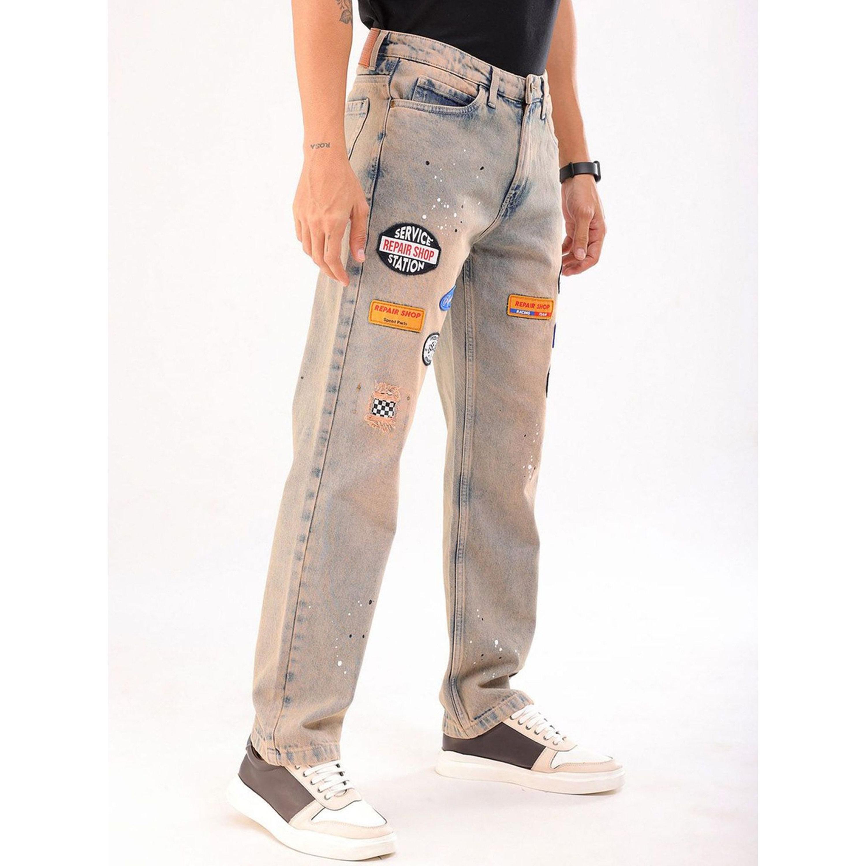 جينز بقصة مستقيمة وخصر متوسط للرجال-men-clothing-jeans-image-4